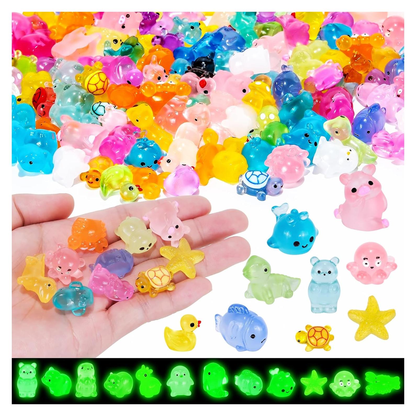 151 Piezas Figuras Miniatura Resplandecientes SelfTek para Acuario