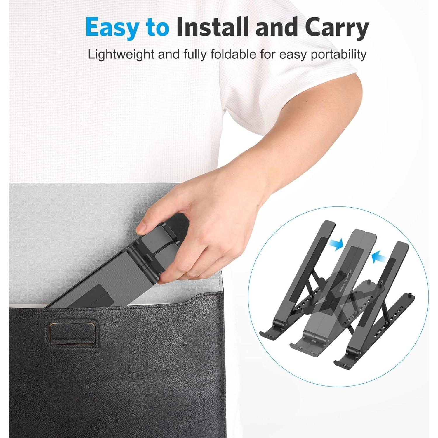 Soporte para Laptop OMOTON Ergonómico Ajustable 7 Niveles