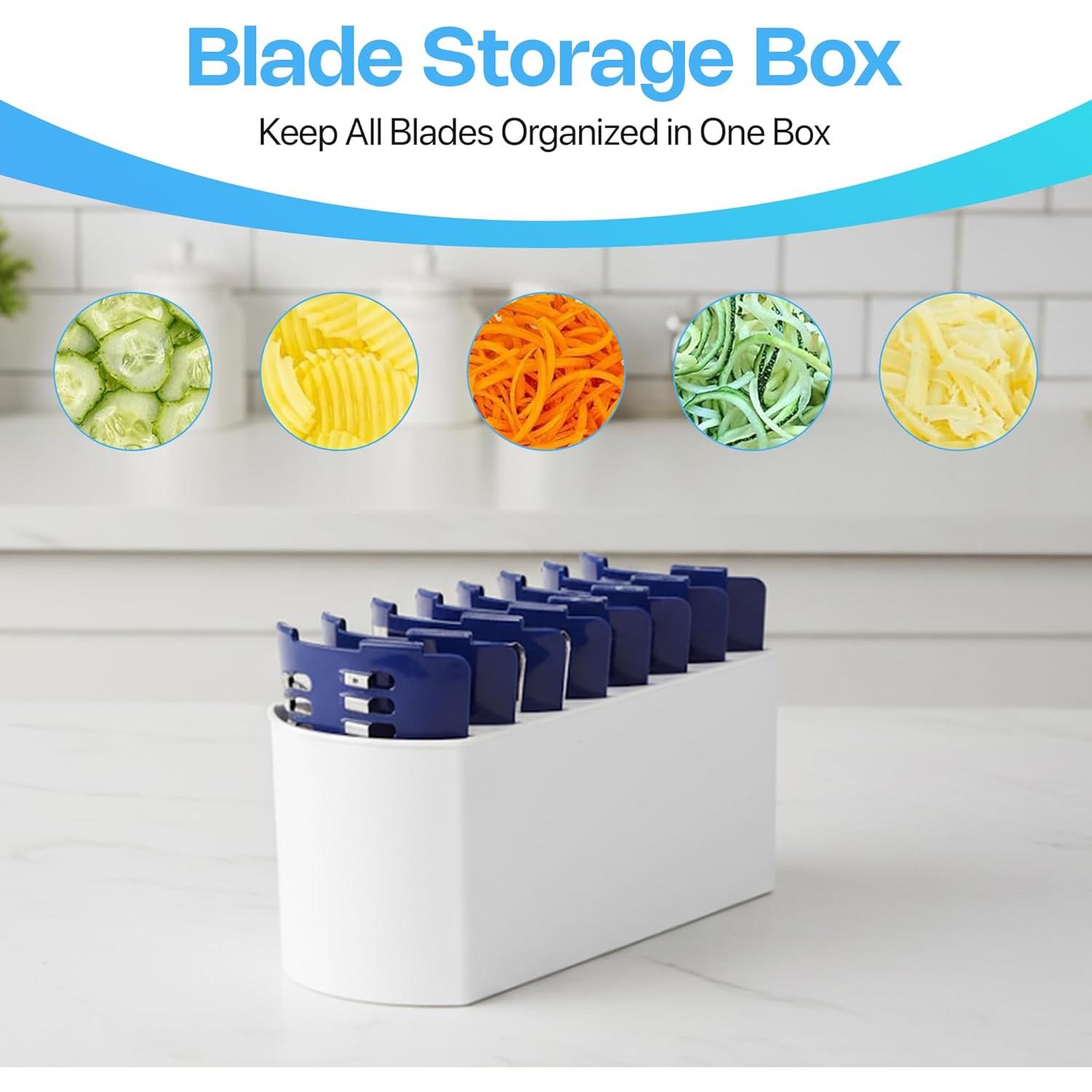 Rallador de Queso Rotatorio Vivaant con 5 Cuchillas Intercambiables