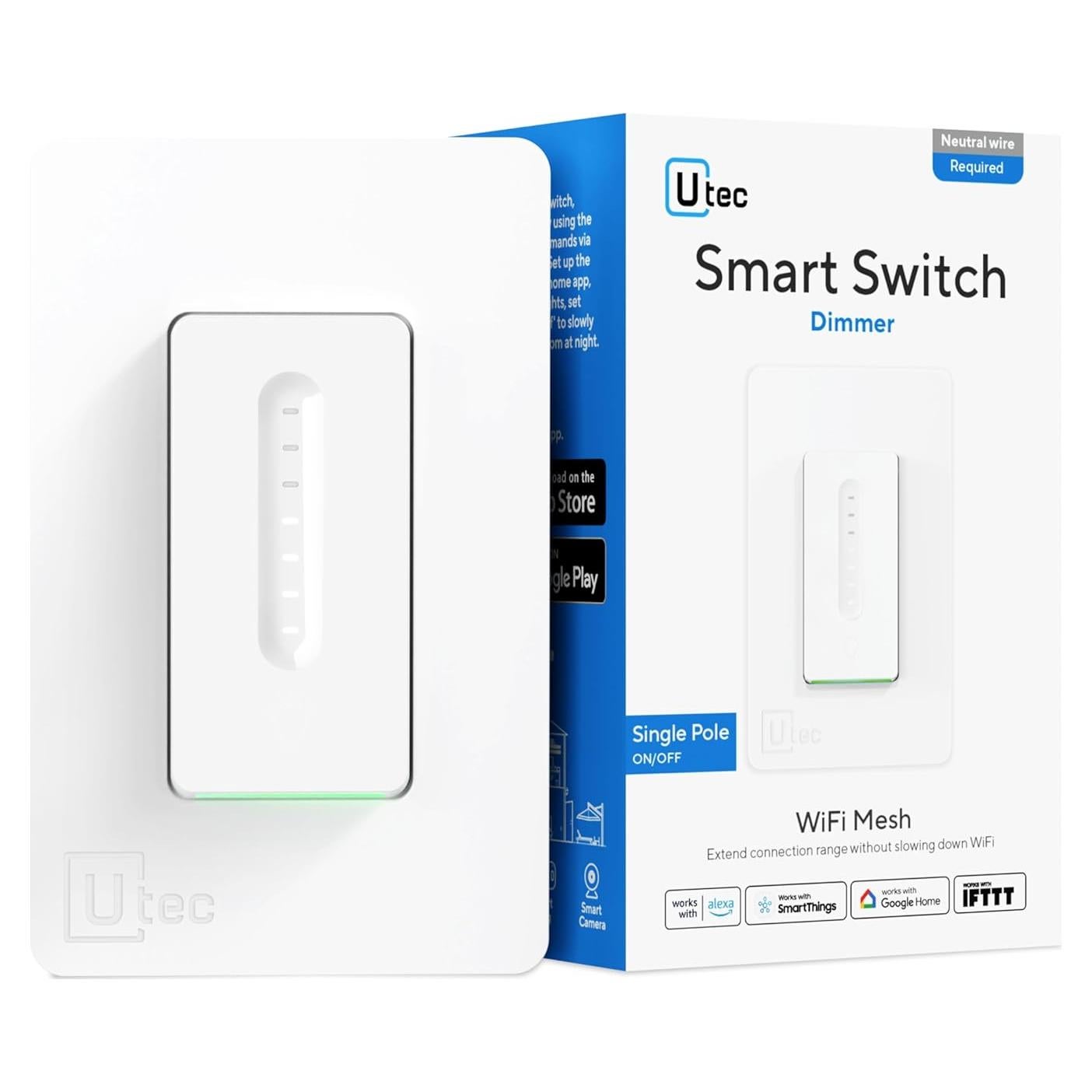 Interruptor Regulador Inteligente UTEC US01 WiFi 2.4GHz
