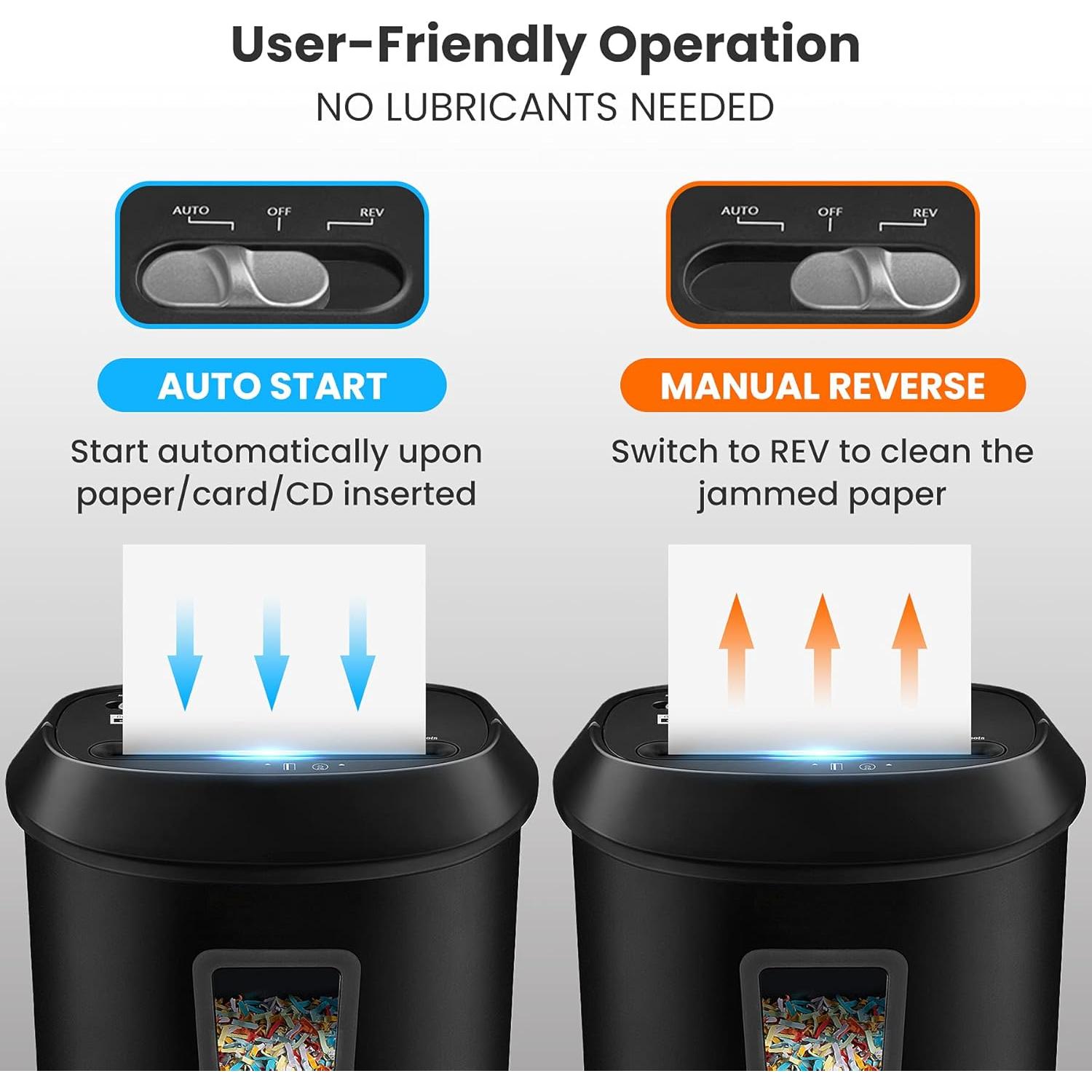 Destructora de papel VidaTeco OS-1201C corte cruzado 14 hojas