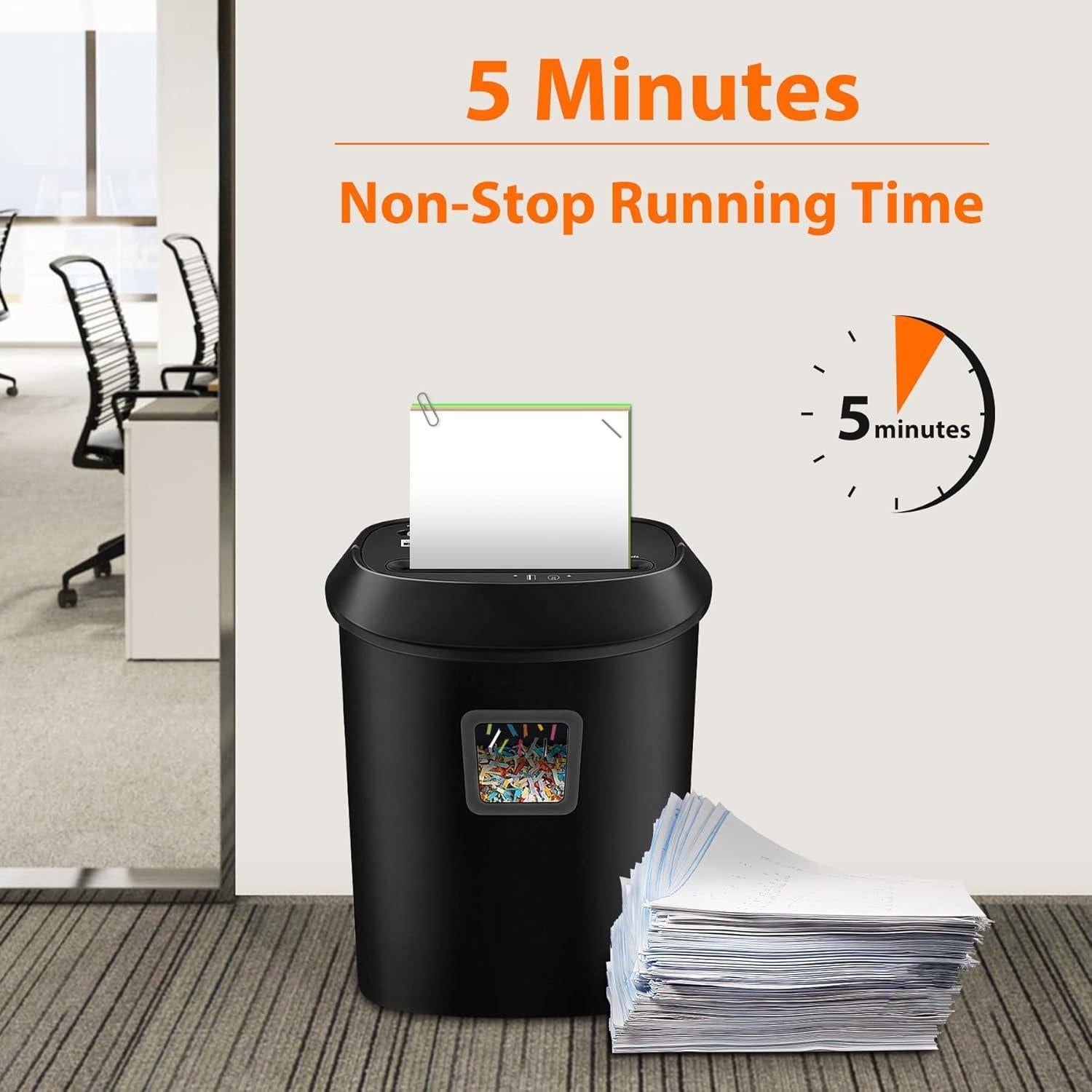 Destructora de papel VidaTeco OS-1201C corte cruzado 14 hojas