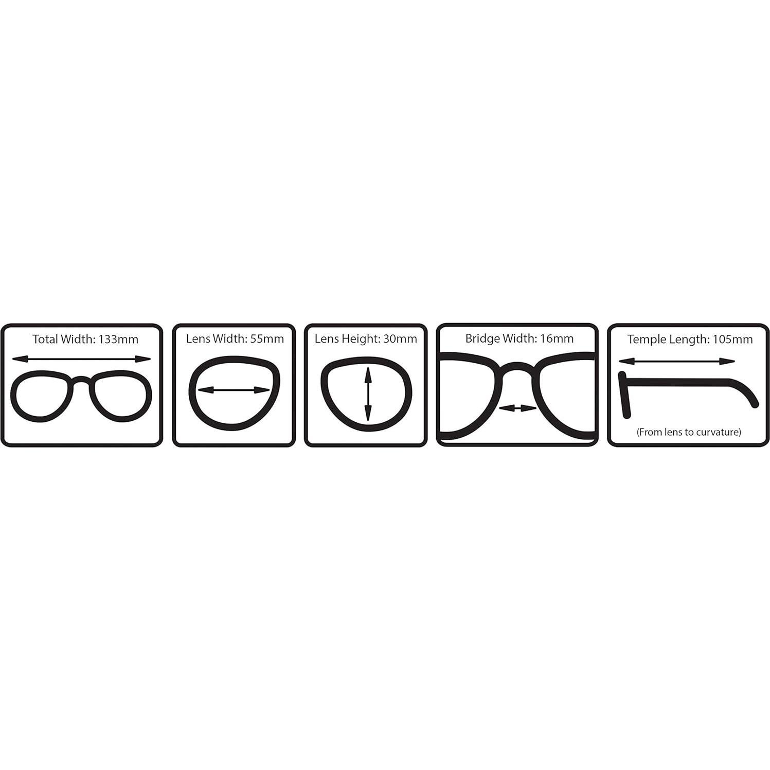 Gafas de lectura Boost Eyewear 6 Pzas, Montura negra clásica