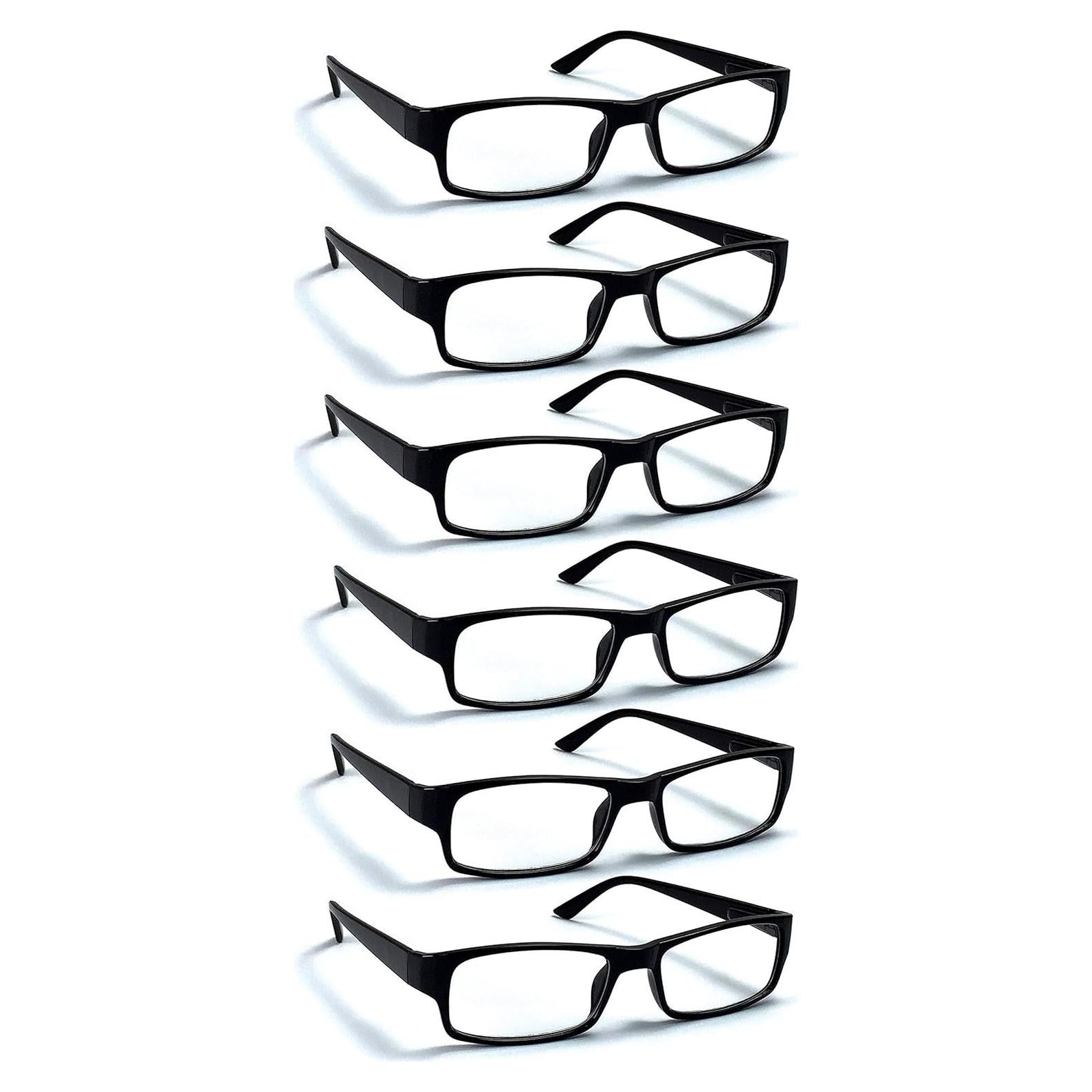 Gafas de lectura Boost Eyewear 6 Pzas Montura Negra 2.0x