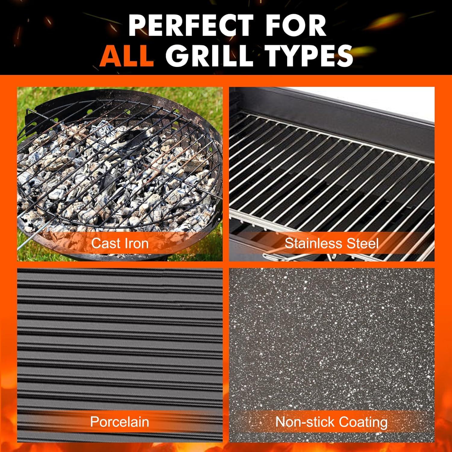 Cepillo para Parrilla PROKITCHEN 2 en 1 Sin Cerdas 0.55 kg