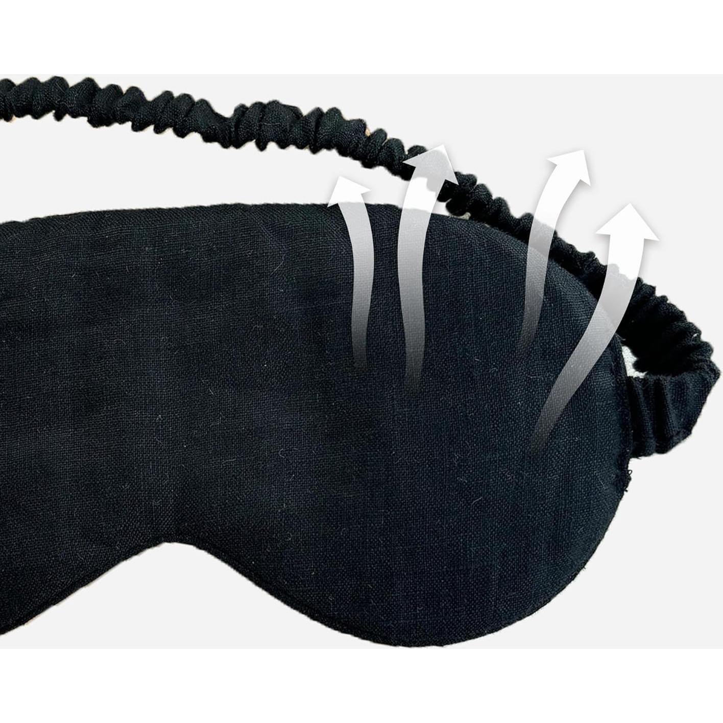 Máscara de Ojos de Lino Lyssiatina 20.5x7.5cm Bloqueadora de Luz