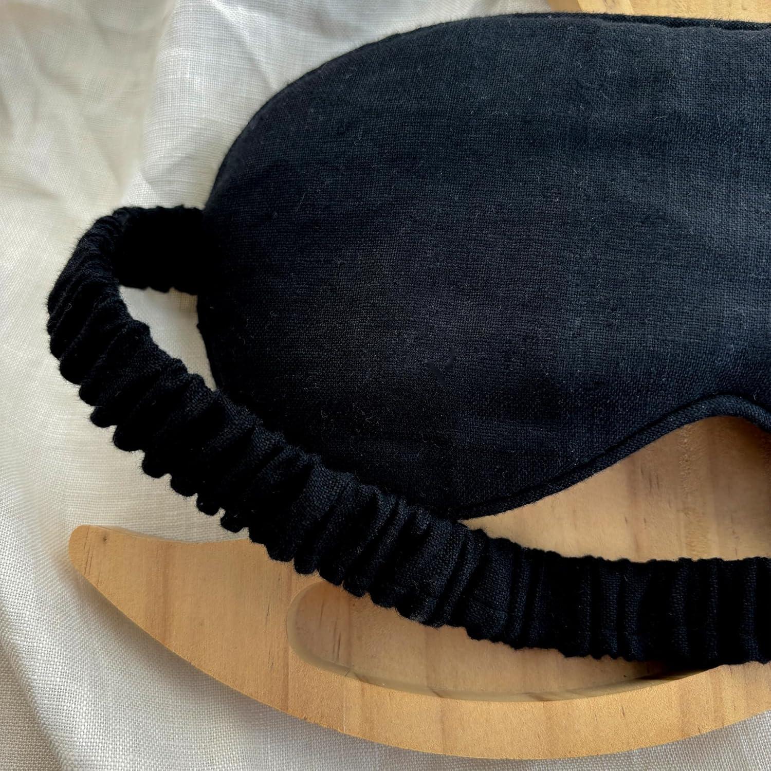 Máscara de Ojos de Lino Lyssiatina 20.5x7.5cm Bloqueadora de Luz