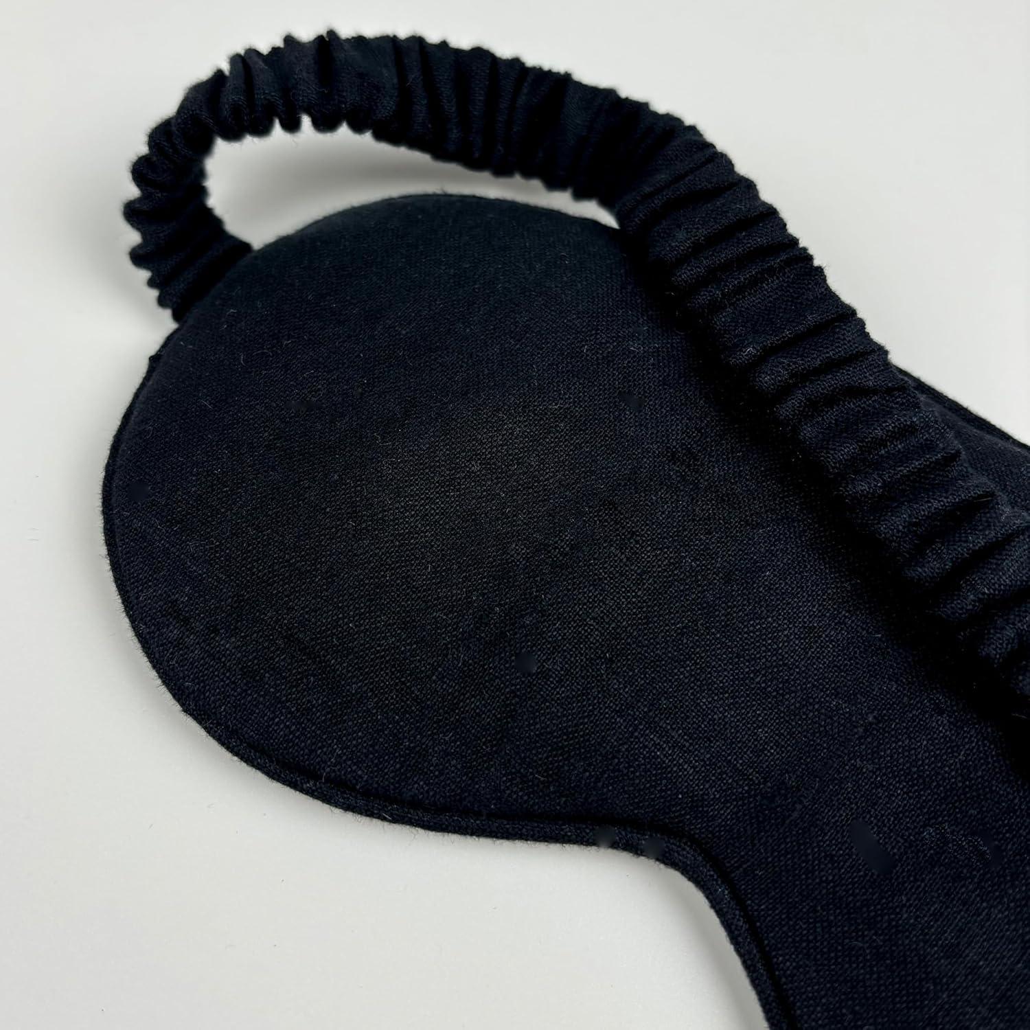 Máscara de Ojos de Lino Lyssiatina 20.5x7.5cm Bloqueadora de Luz