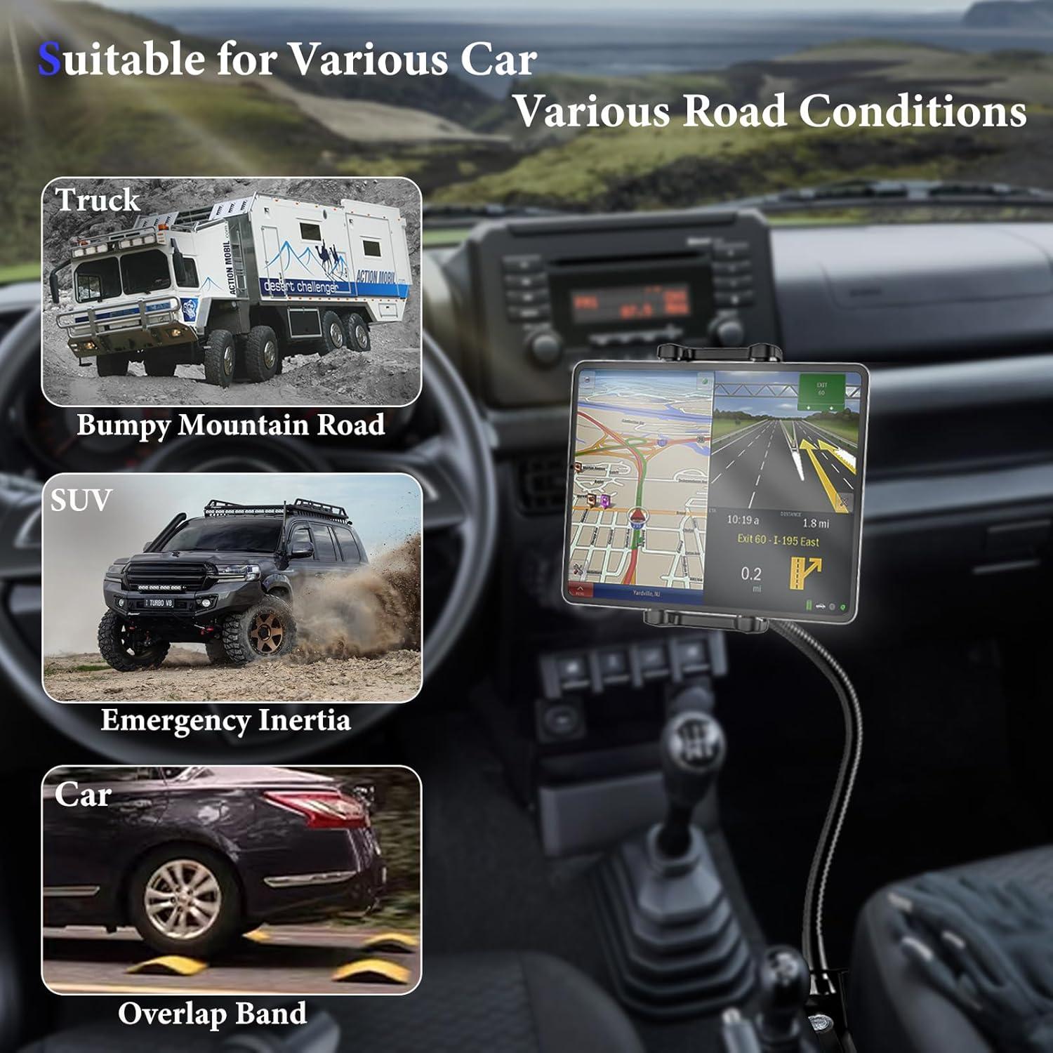 Soporte para Tableta Kolasels para Coche 50 cm Brazo Flexible