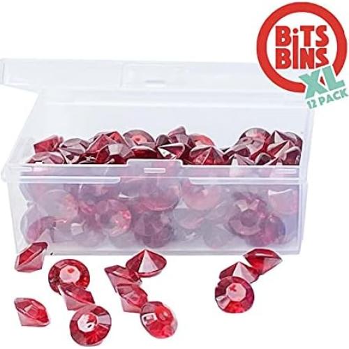 Contenedores de Almacenamiento BitsBins XL - 12 Piezas 8.9x6.1x3.6 cm