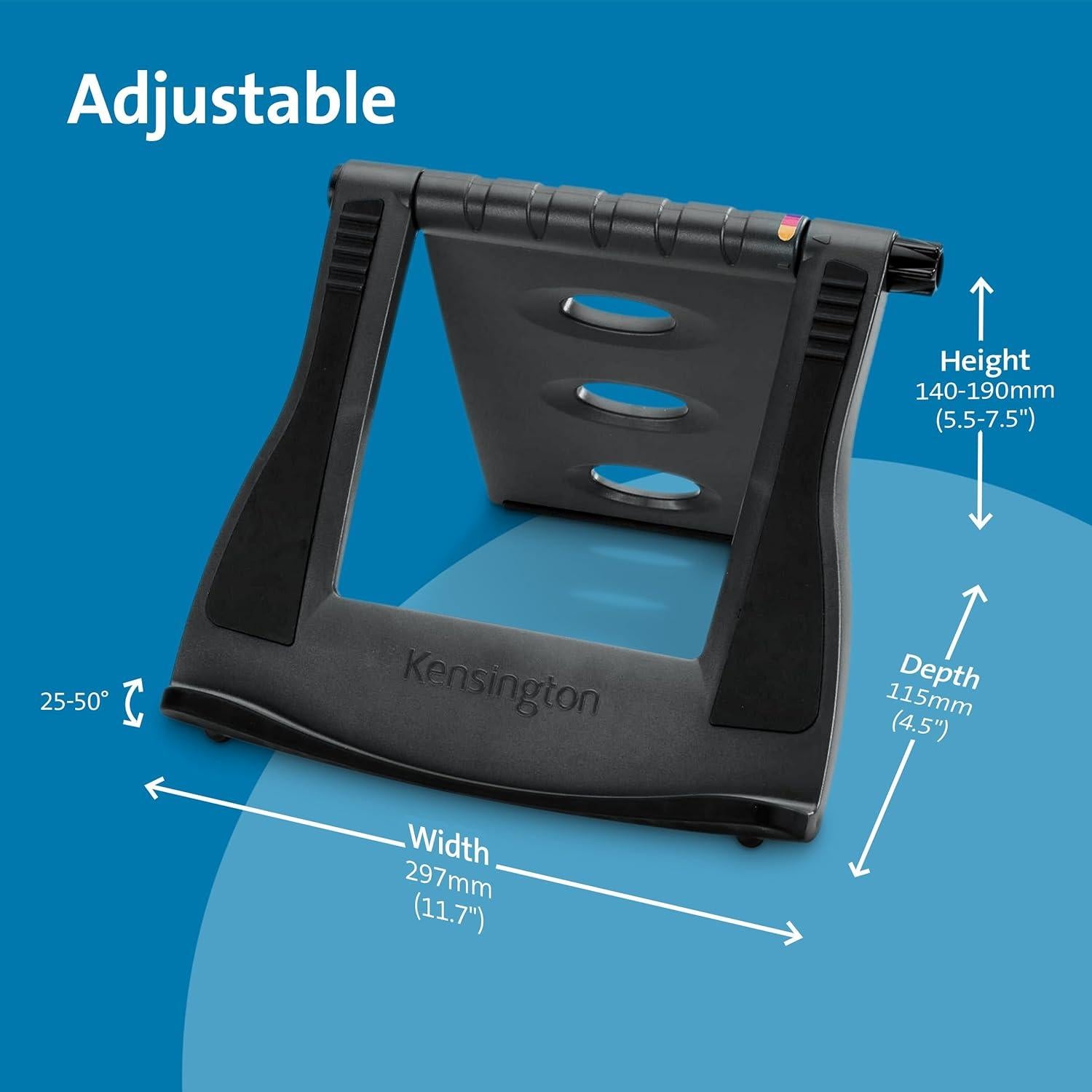 Soporte de Enfriamiento Kensington Easy Riser 30.4x28.1cm para Laptops