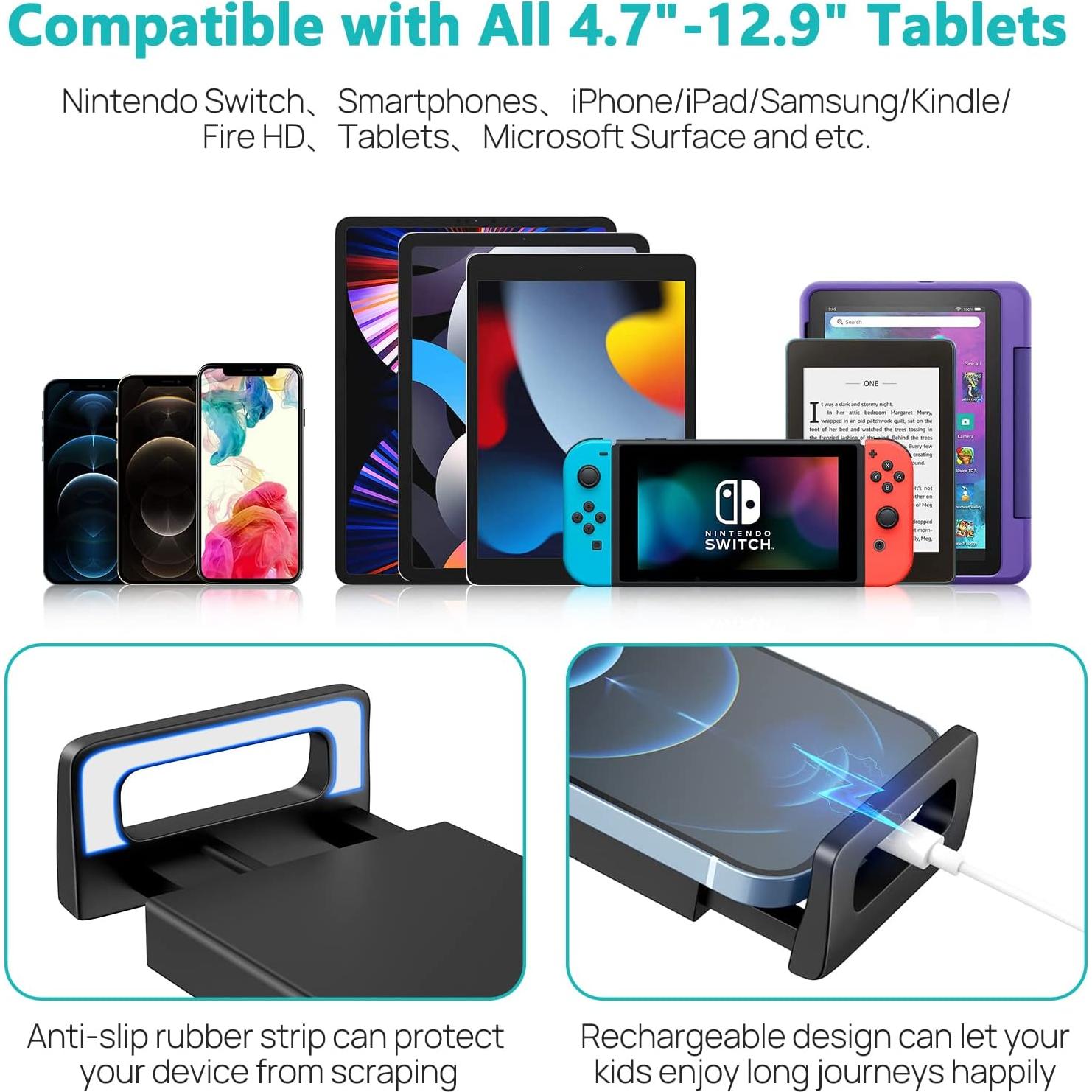 Soporte para Tableta Abemala 2 Paquetes para Auto 4.7-12.9"