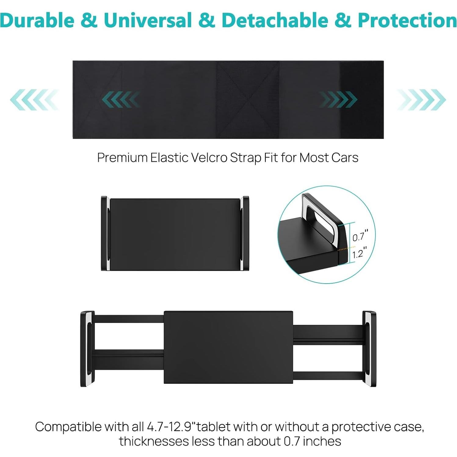 Soporte para Tableta Abemala 2 Paquetes para Auto 4.7-12.9"