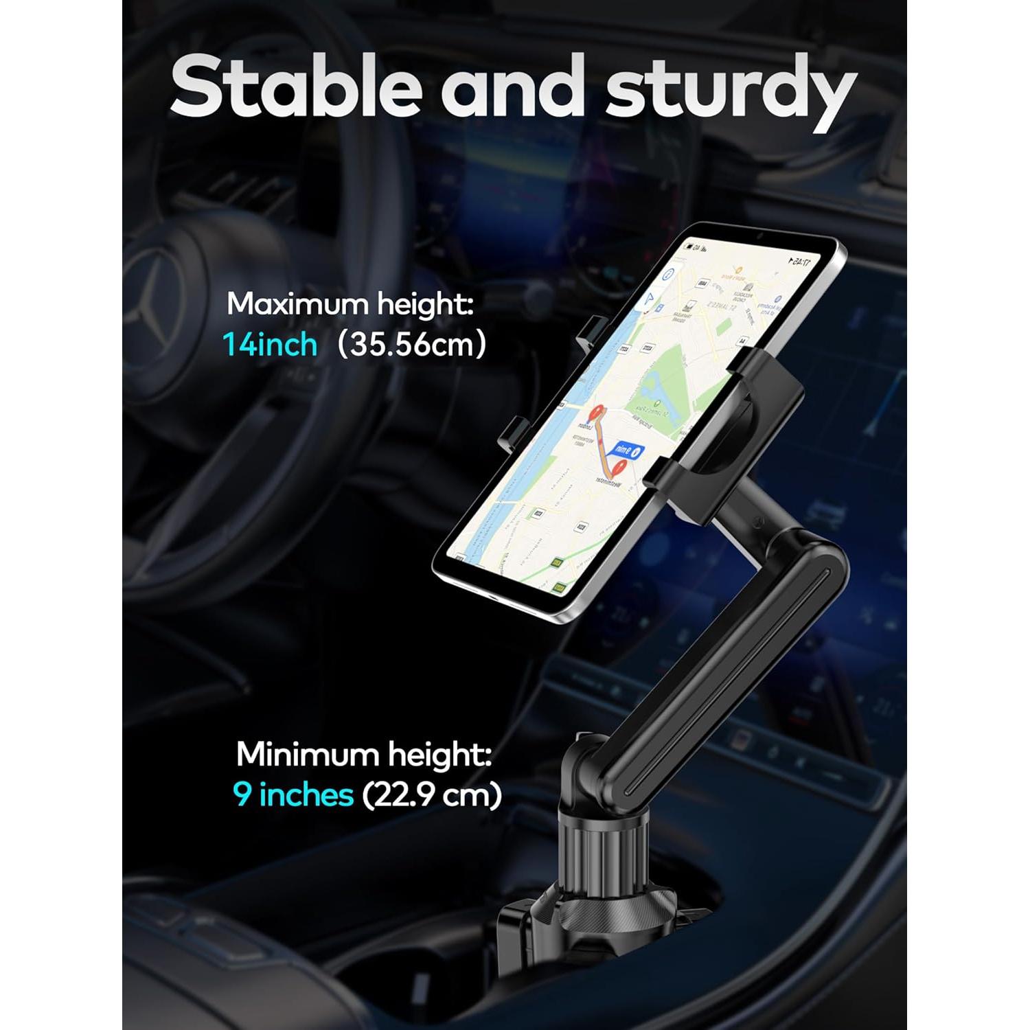 Soporte para Tablet TOPGO para Portavasos - Ajustable 360°