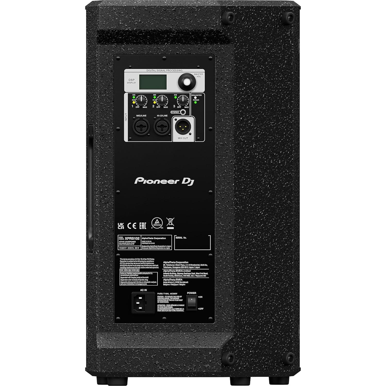 Altavoz Activo Pioneer DJ XPRS102 2000W 10" Negro
