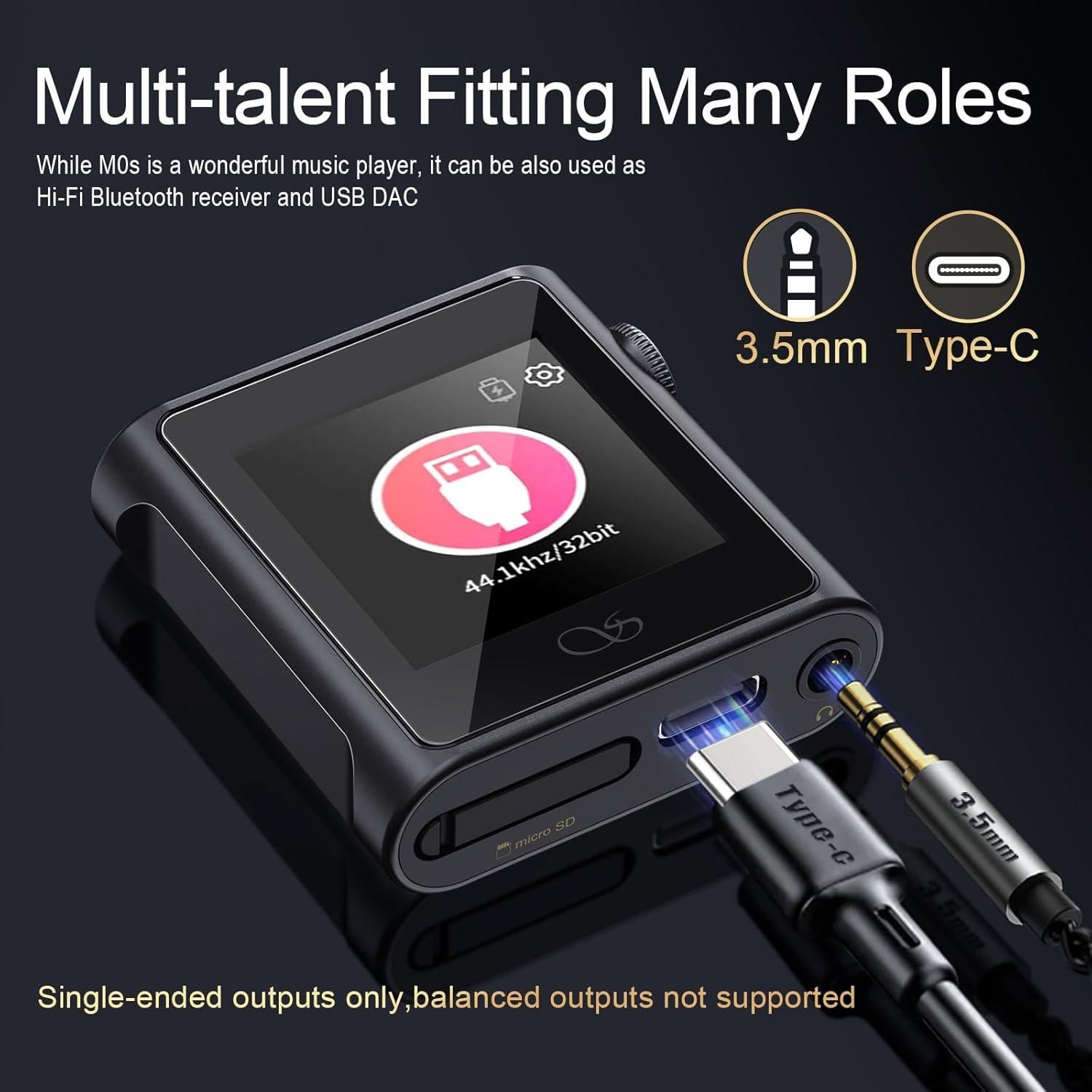Reproductor MP3 Shanling M0s HiFi Bluetooth 5.0 32GB
