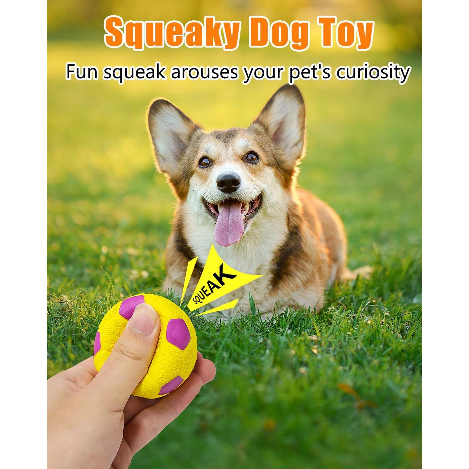 Pelotas Chirriantes para Perros KrauzPet 4 Paquete 6.1 cm