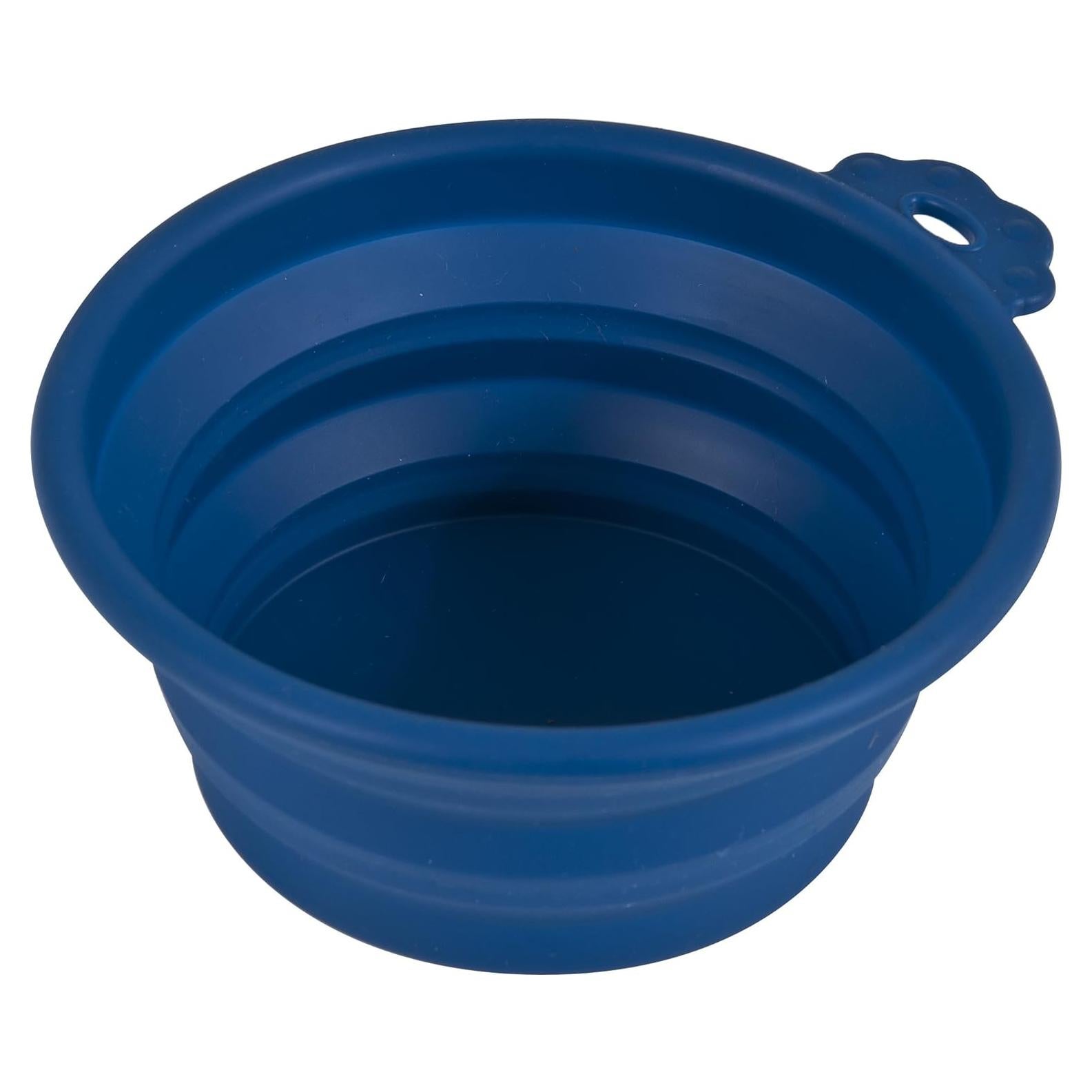 Tazón de Viaje Colapsable Doskocil 3 Tazas Silicona Azul Marino