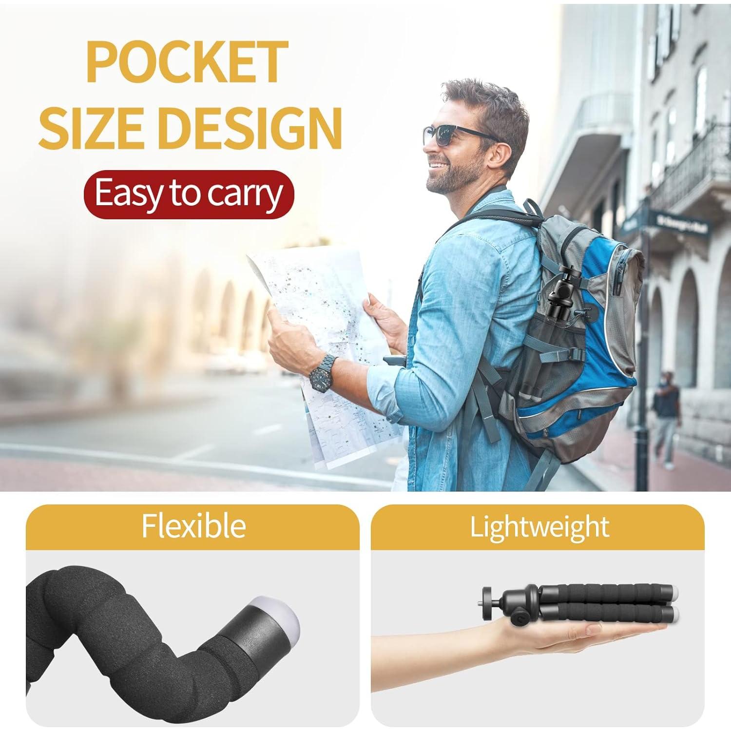 Trípode Sensyne Mini Flexible para Teléfono y Control Remoto