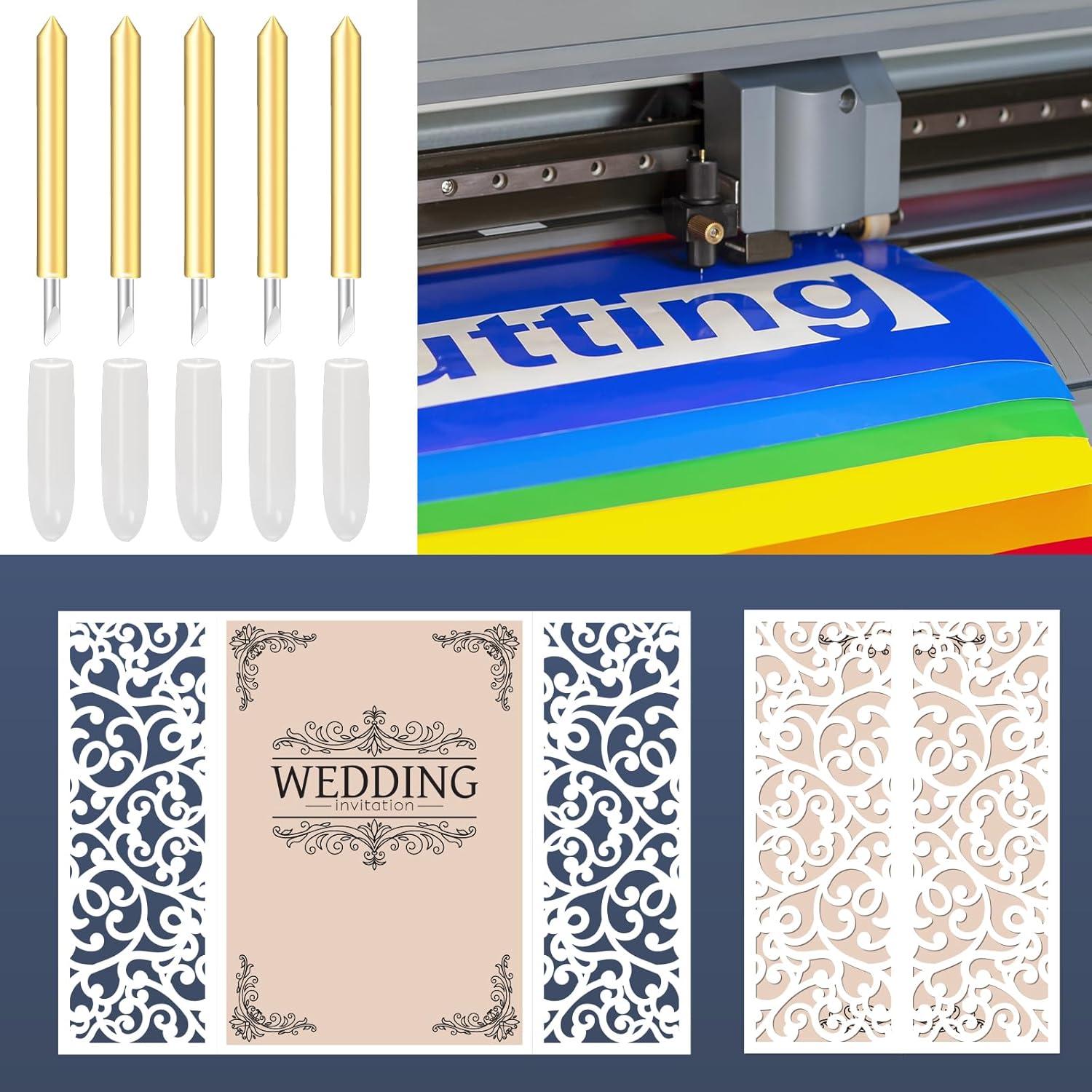 20 Cuchillas de Punta Fina Luxiv para Cricut Maker y Explore