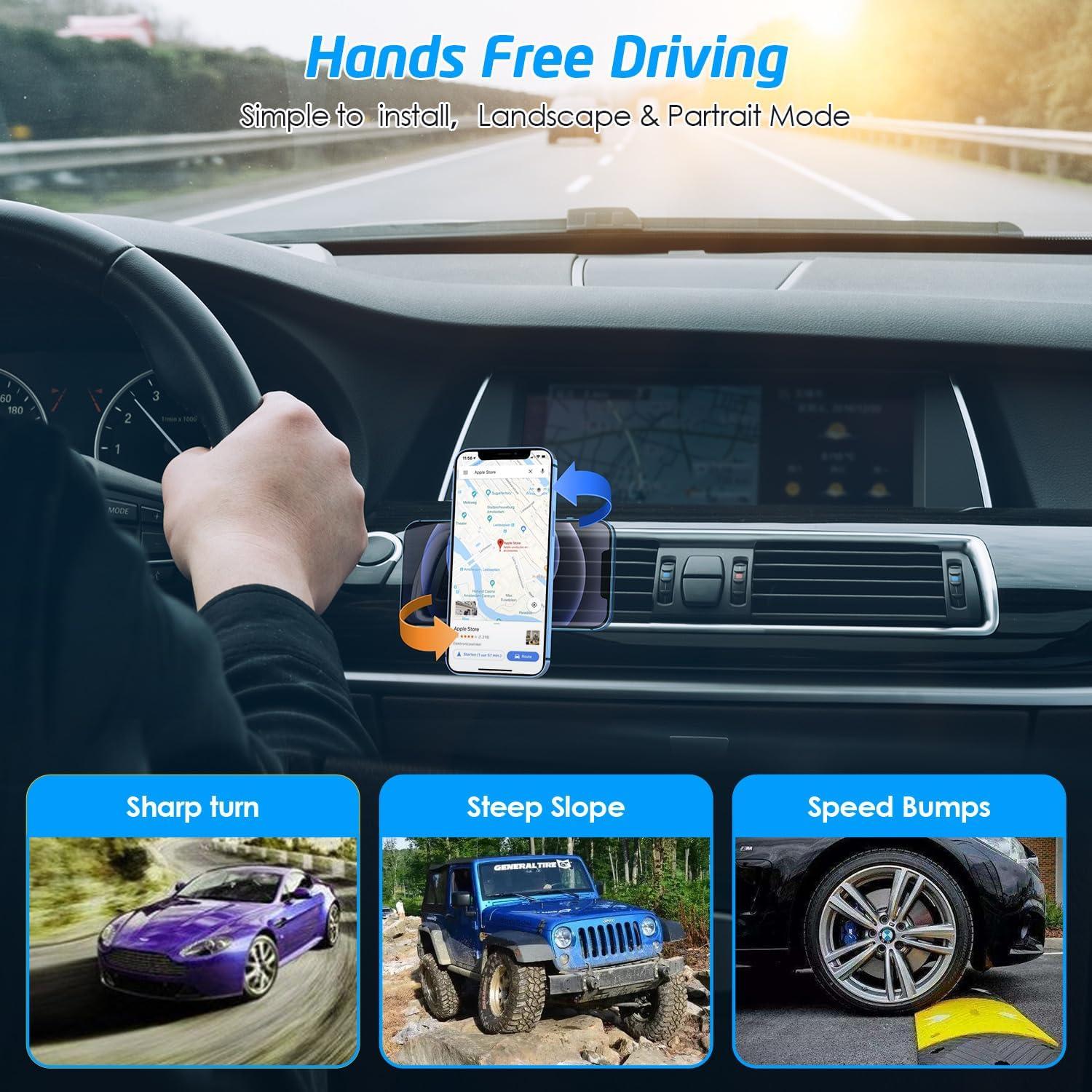 Soporte Magnético para Teléfono Auto WixGear 2 Piezas