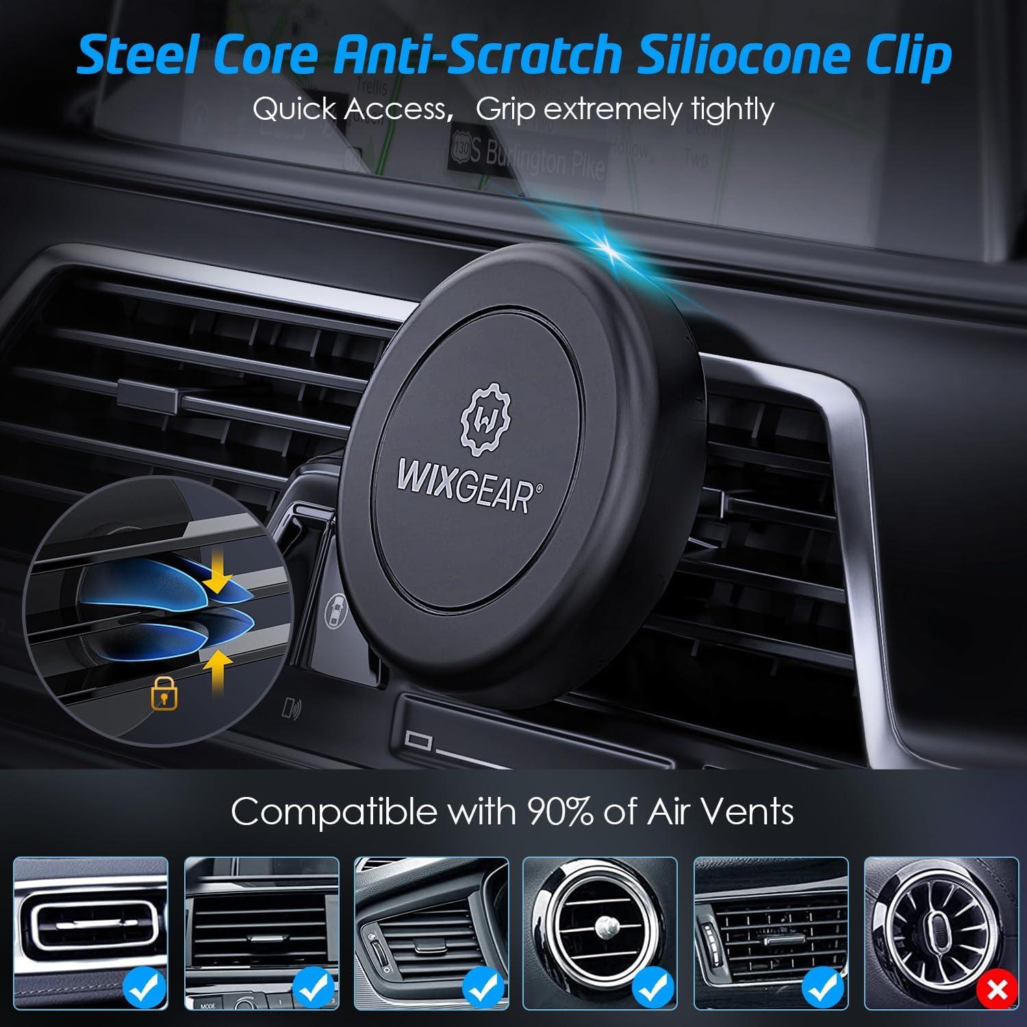 Soporte Magnético para Teléfono Auto WixGear 2 Piezas