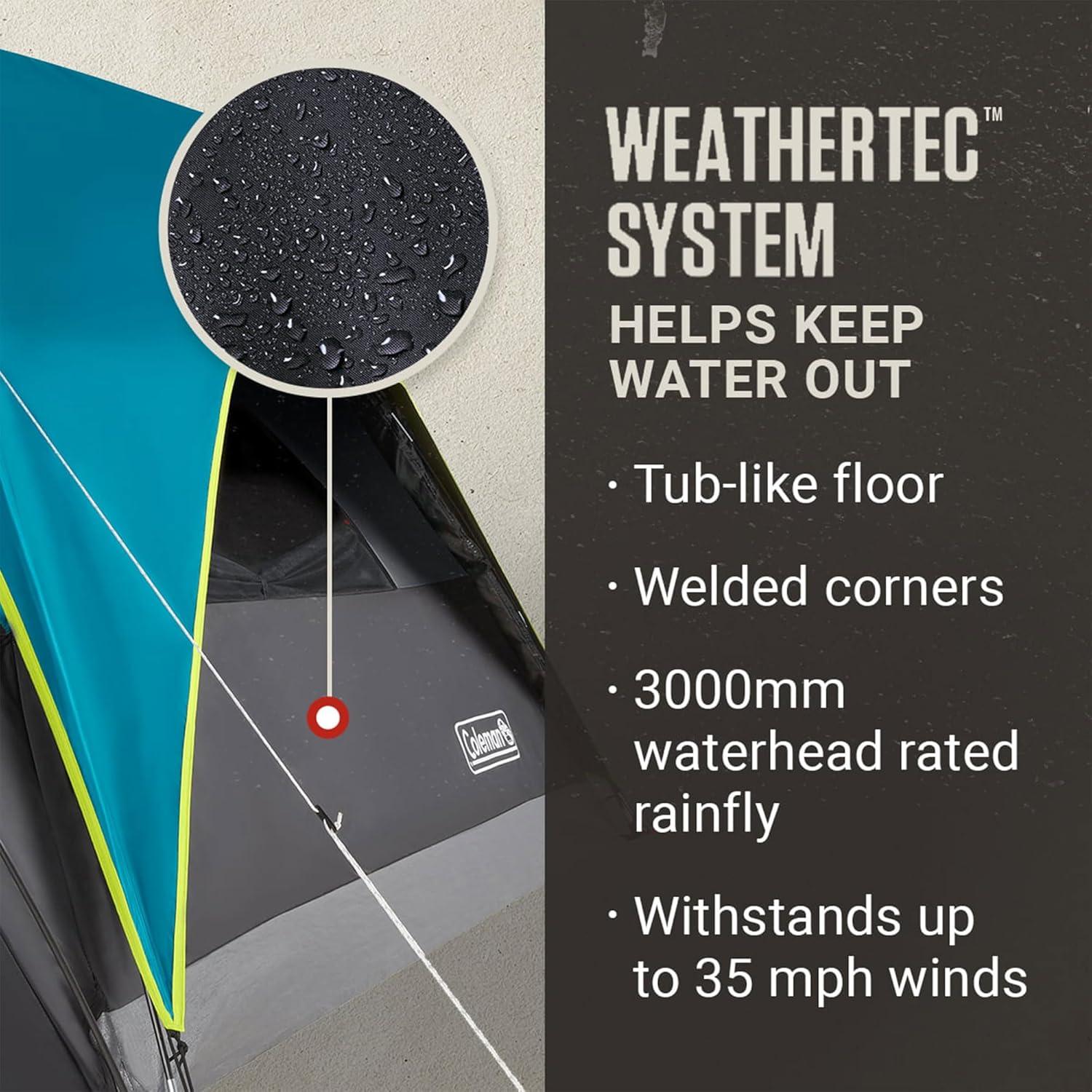 Tienda de campaña Coleman Carlsbad 4 personas con sala oscura