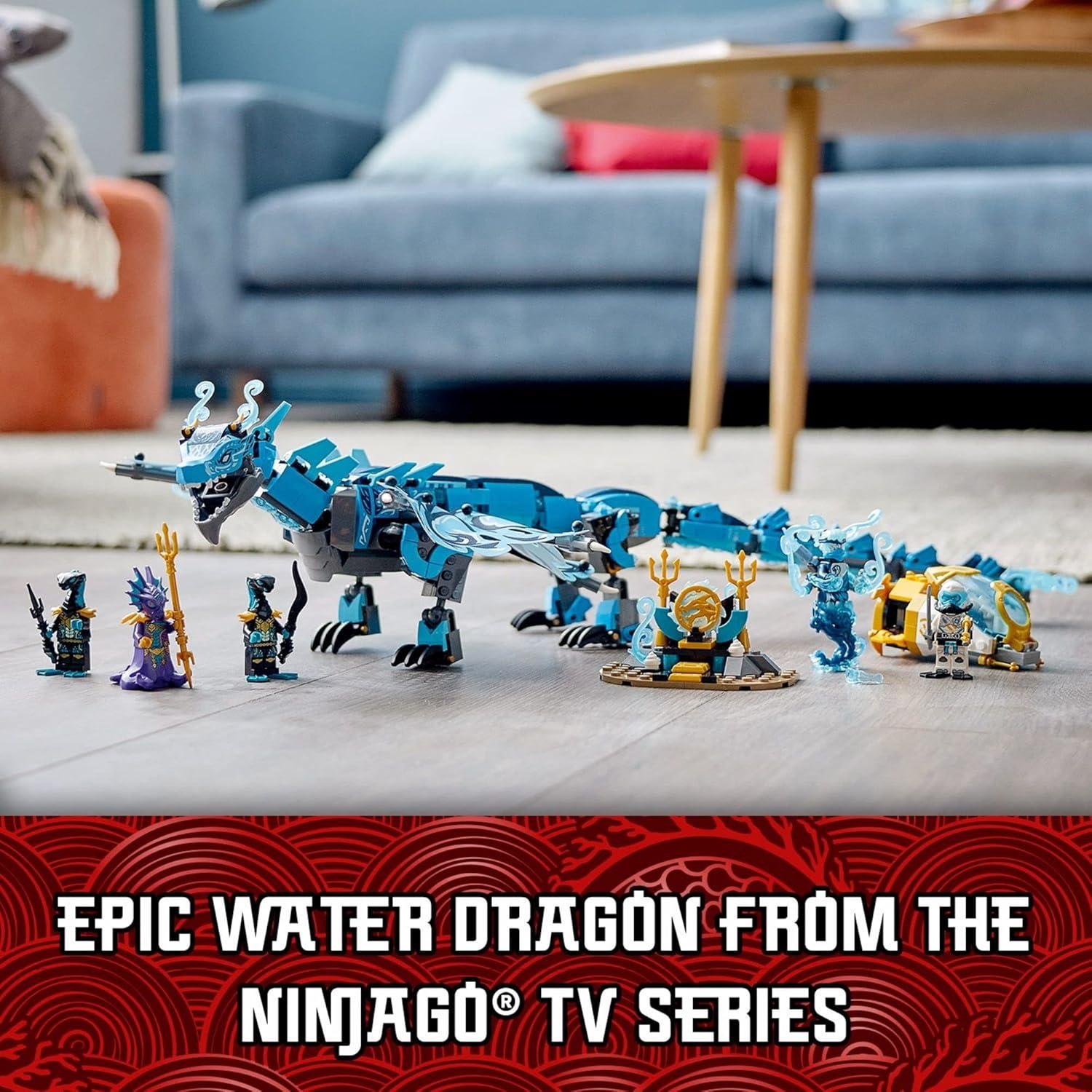 LEGO NINJAGO Dragón de Agua 71754 con 5 Minifiguras