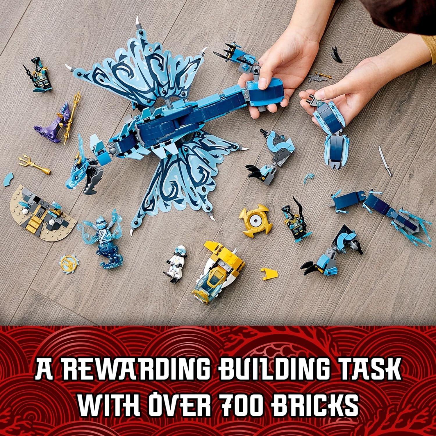 LEGO NINJAGO Dragón de Agua 71754 con 5 Minifiguras