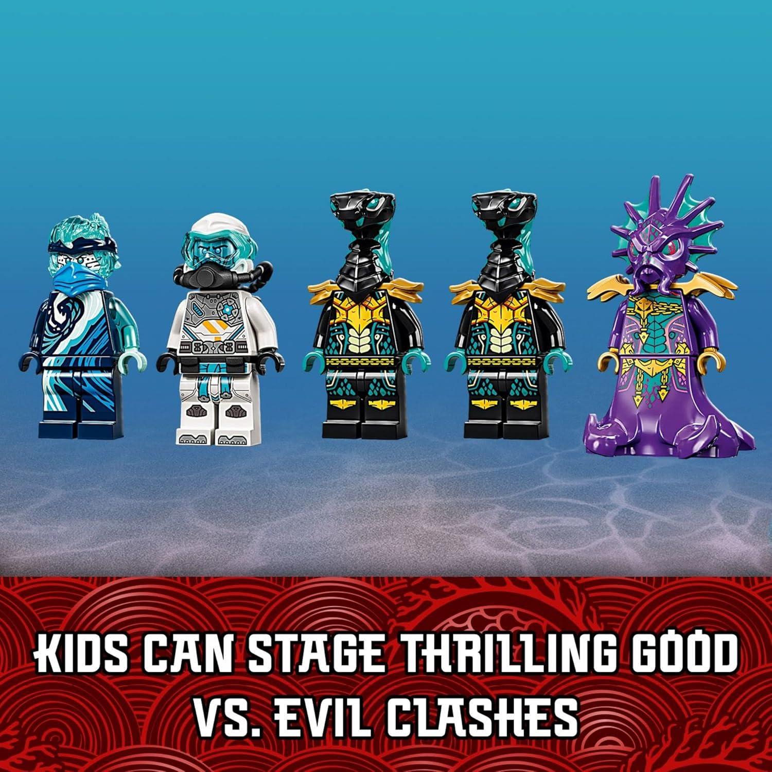 LEGO NINJAGO Dragón de Agua 71754 con 5 Minifiguras