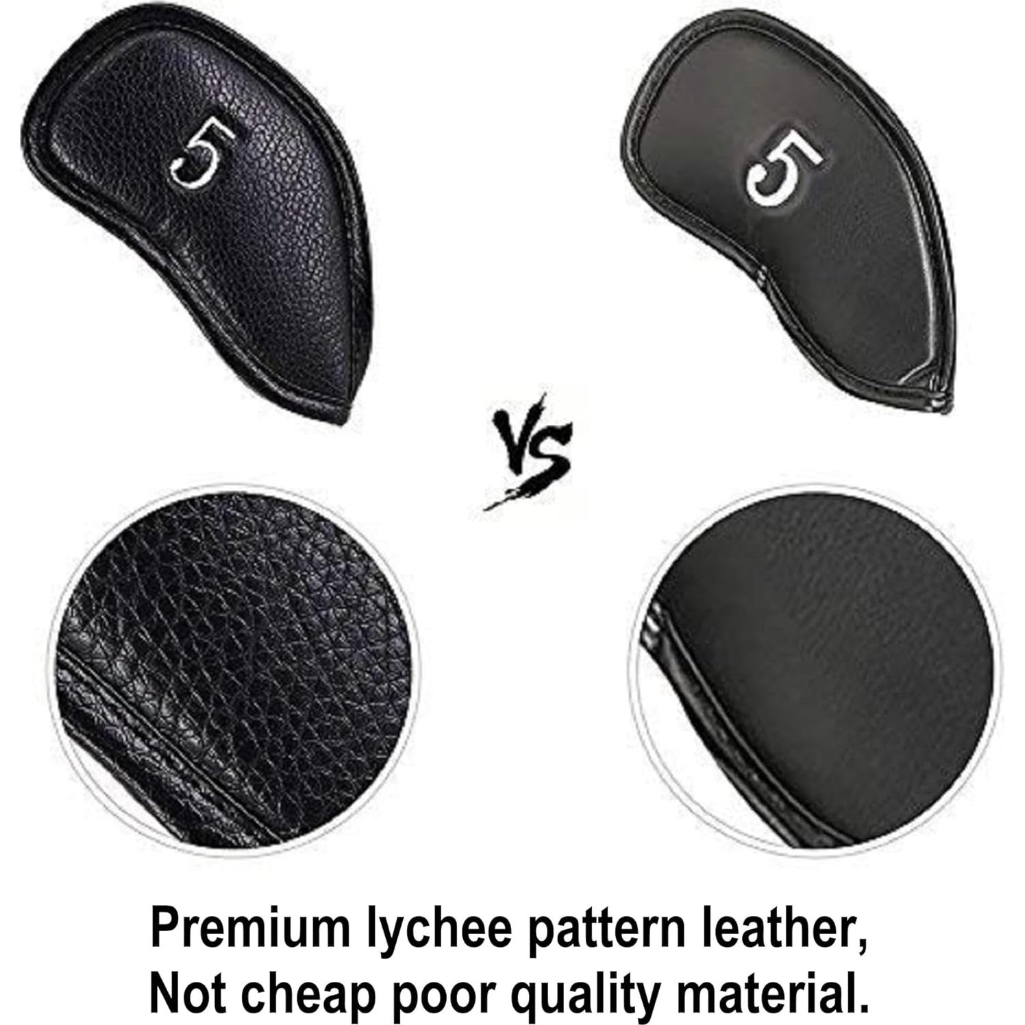 Funda de Cabeza de Hierro Craftsman Golf 12 Piezas Negra