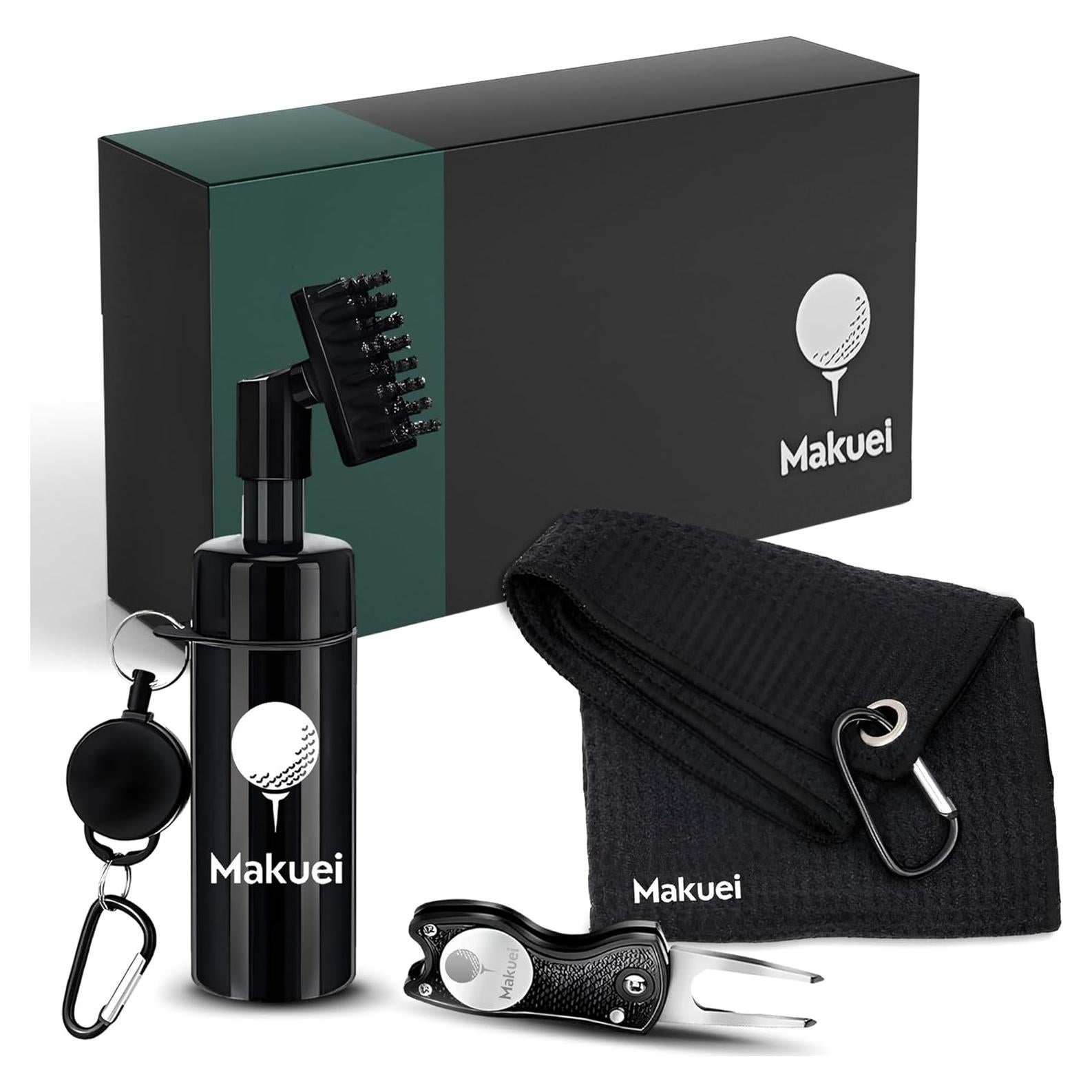 Kit de Golf Makuei con Toalla y Herramienta de Divot
