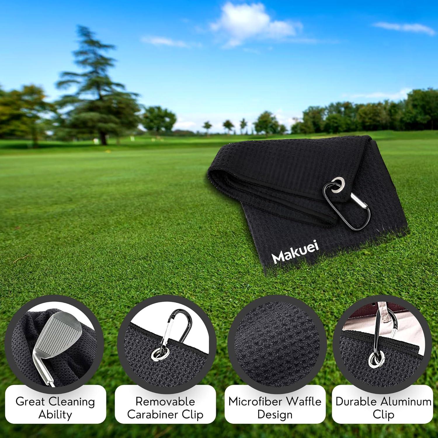 Kit de Golf Makuei con Toalla y Herramienta de Divot