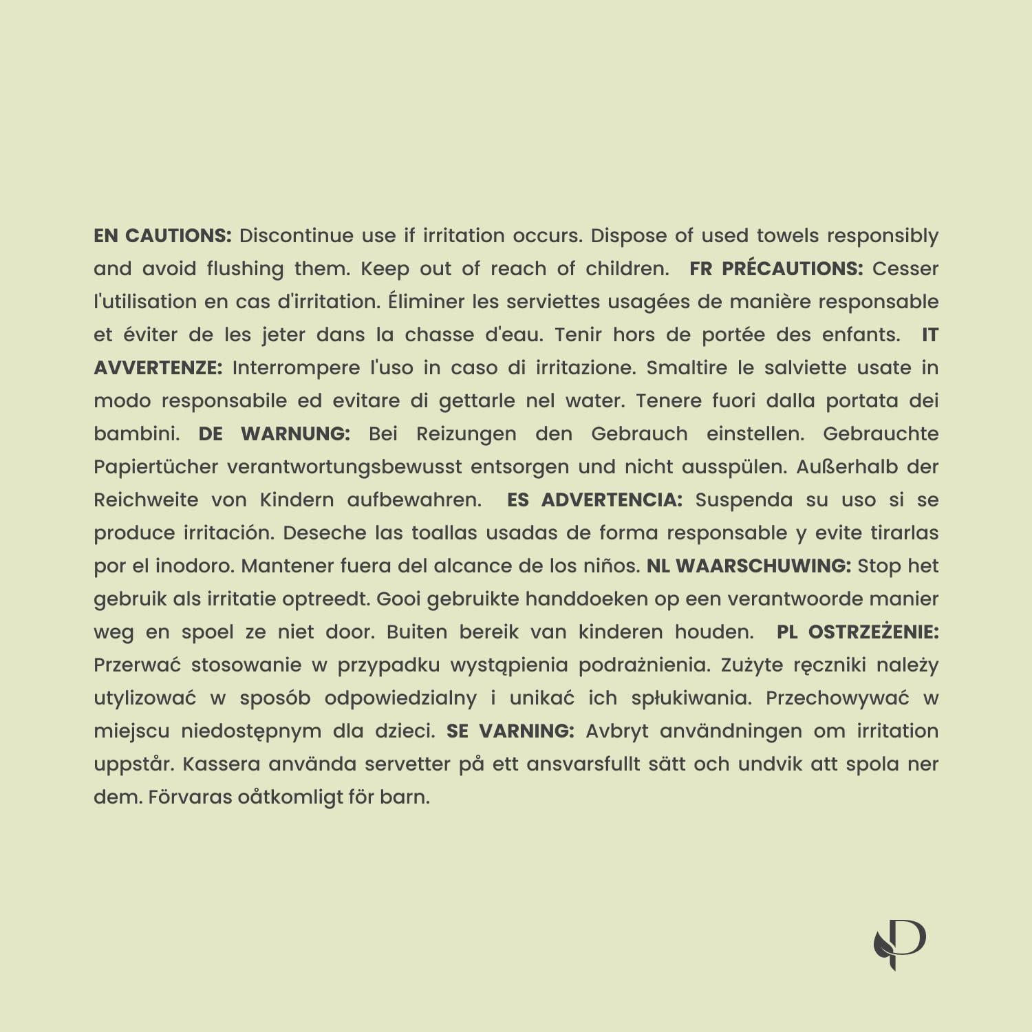 Toallas Desechables Faciales Plantifique XL 30x30 cm - 100% Viscosa