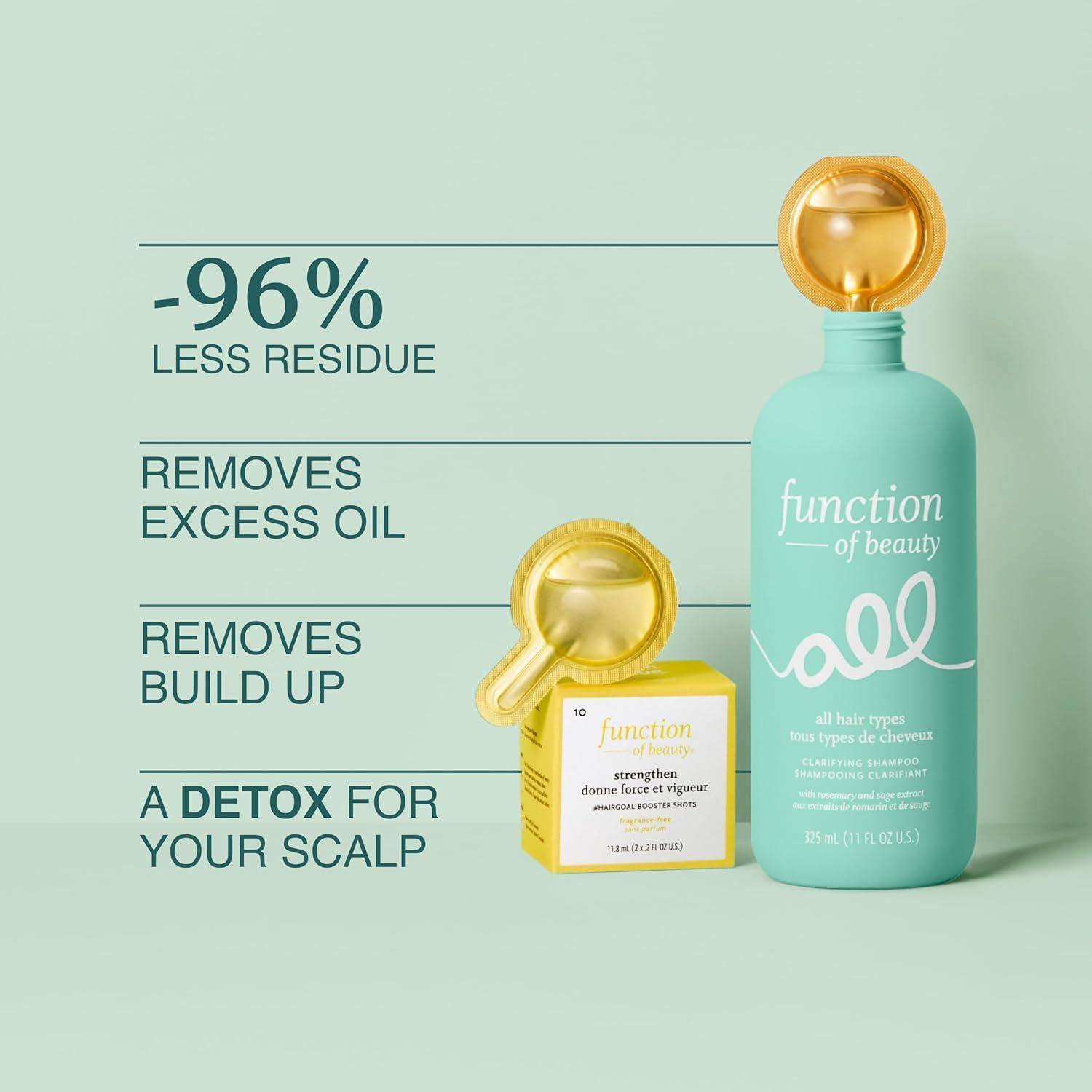 Champú Aclarador y Detox Function of Beauty 311 ml - Vegano