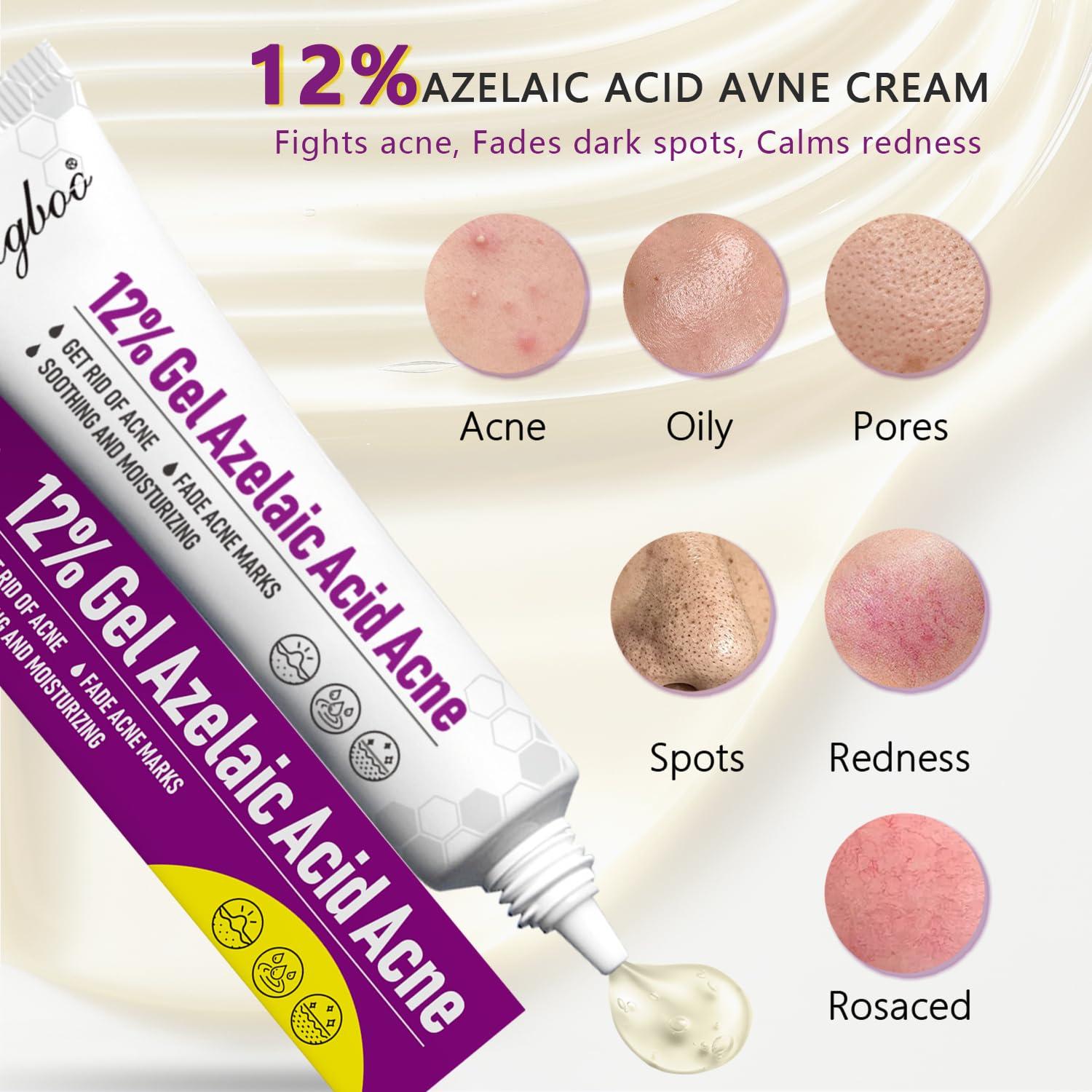 Suero Facial Ácido Azelaico 12% RIGBOO - Niacinamida y Ácido Hialurónico