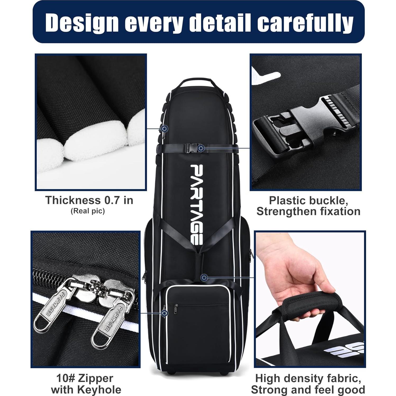 Bolsa de Viaje para Golf Partage con Ruedas 129.5x31.8x35.6cm