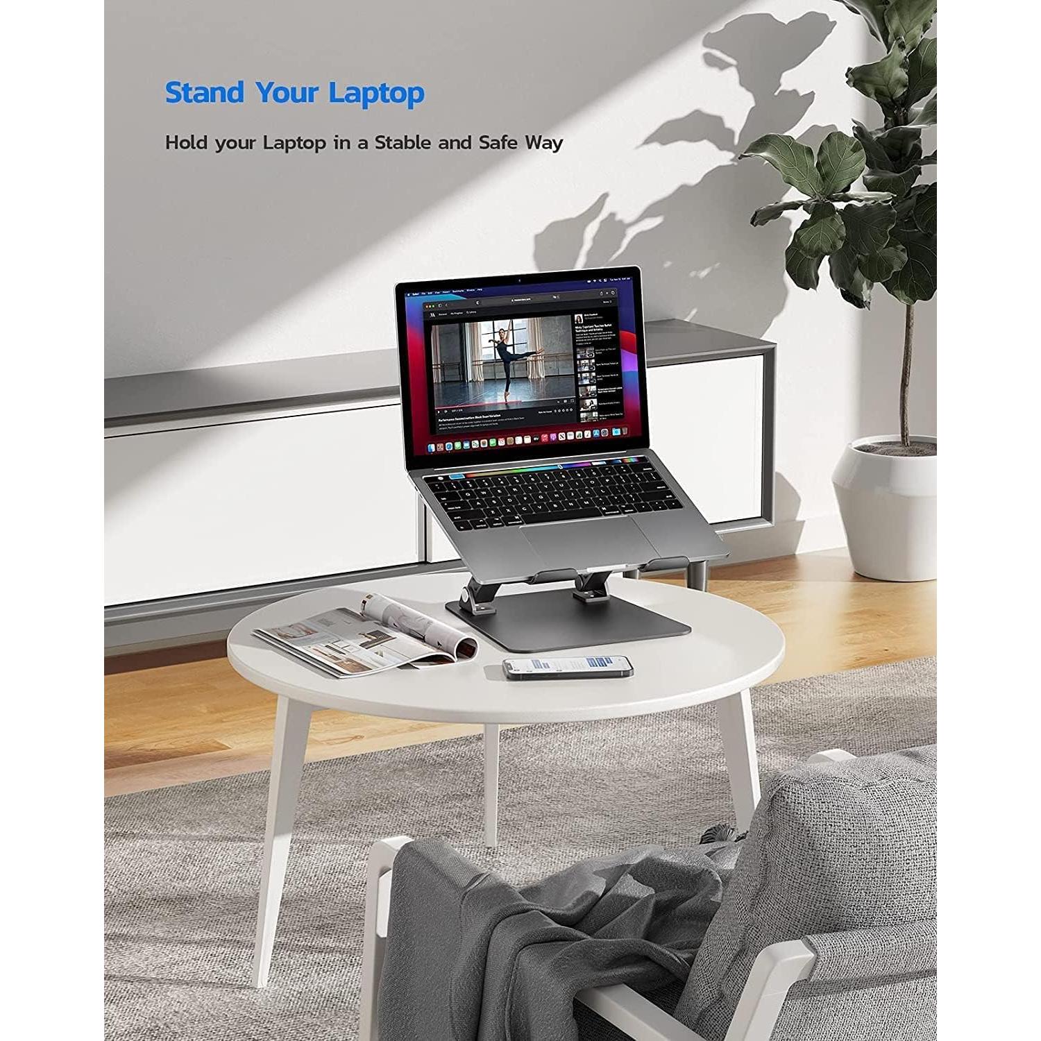 Soporte para Laptop Nulaxy C1 Ajustable Ergonómico Negro