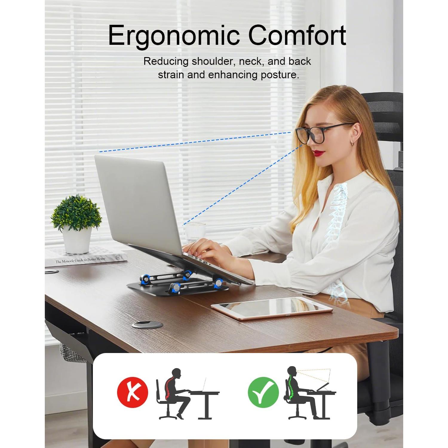 Soporte para Laptop Ajustable LINTYLE ST03 Ergonómico 10-16 Pulgadas