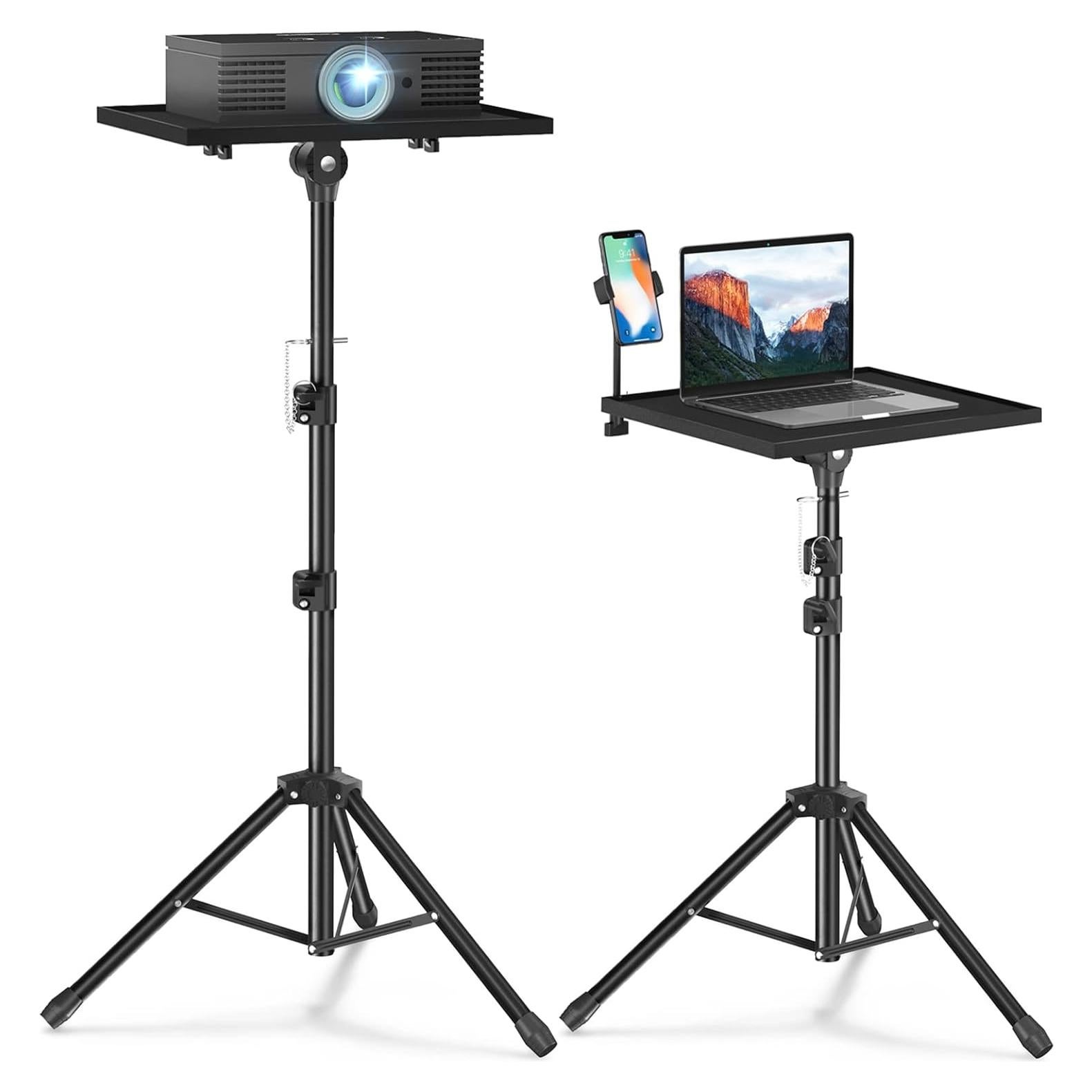 Projector Stand Tripod - Laptop Tripod Projector Stand Adjustable Height 22 to 47 Inch, Projector Tripod Stand, Tripod for Porjector, Projector Stand for Outdoor Movies
