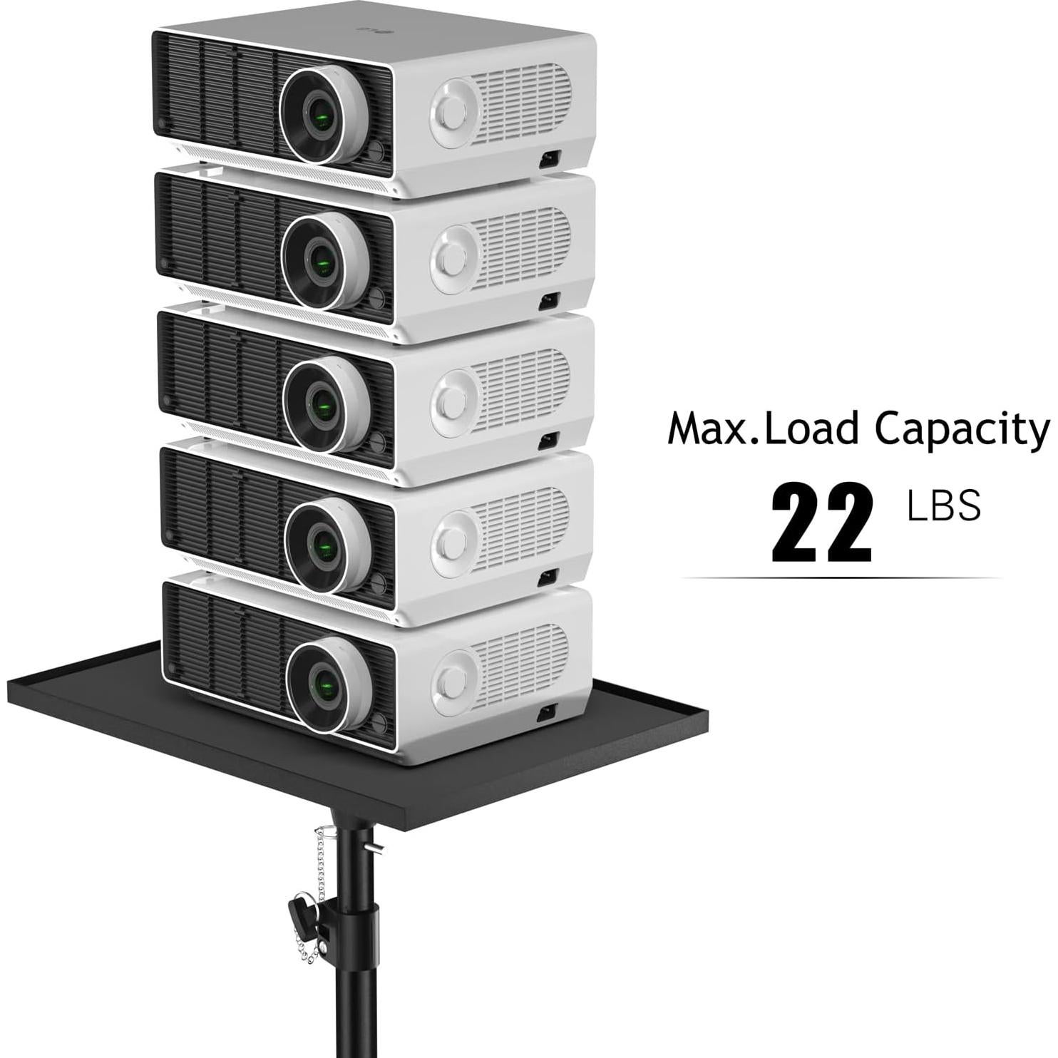 Projector Stand Tripod - Laptop Tripod Projector Stand Adjustable Height 22 to 47 Inch, Projector Tripod Stand, Tripod for Porjector, Projector Stand for Outdoor Movies