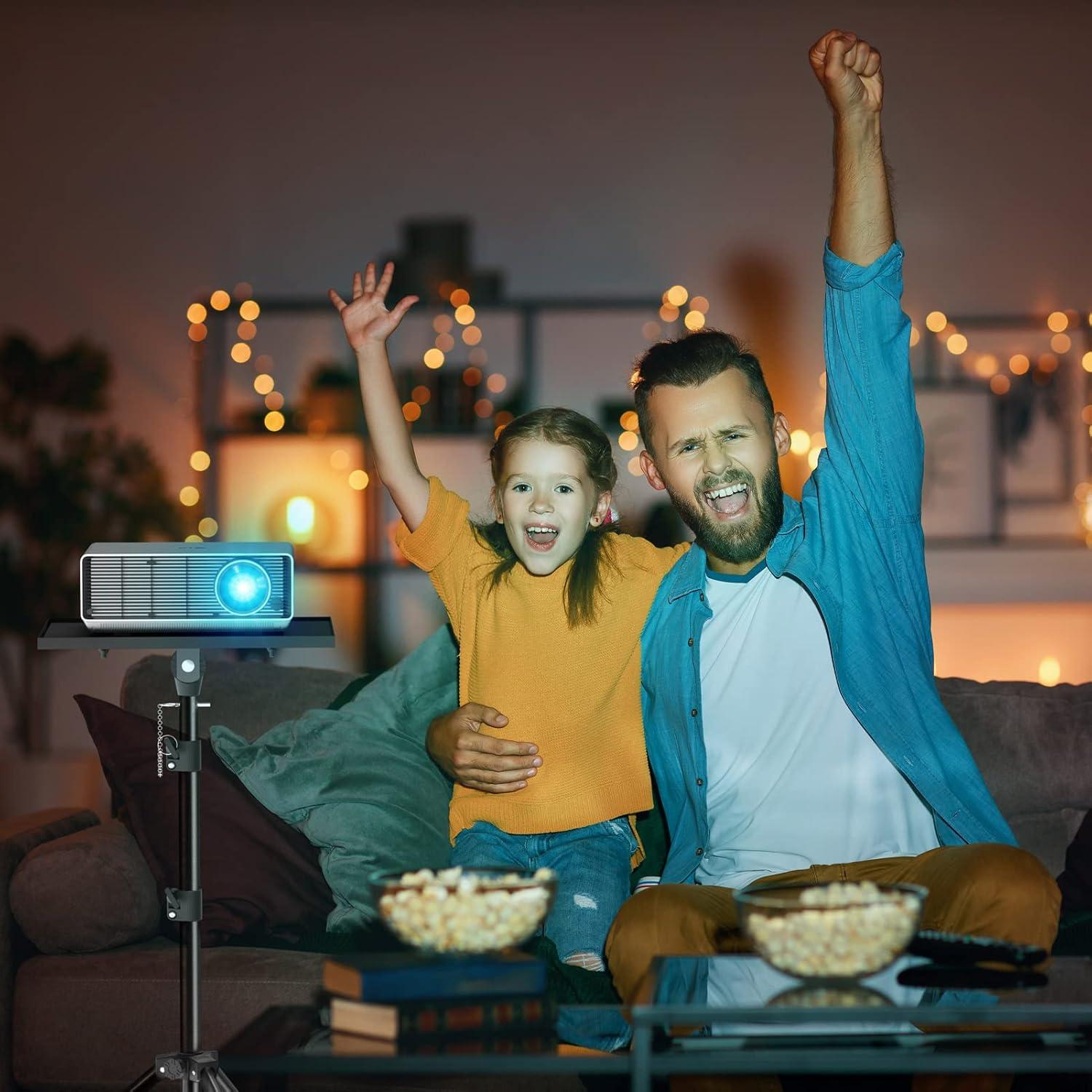 Projector Stand Tripod - Laptop Tripod Projector Stand Adjustable Height 22 to 47 Inch, Projector Tripod Stand, Tripod for Porjector, Projector Stand for Outdoor Movies