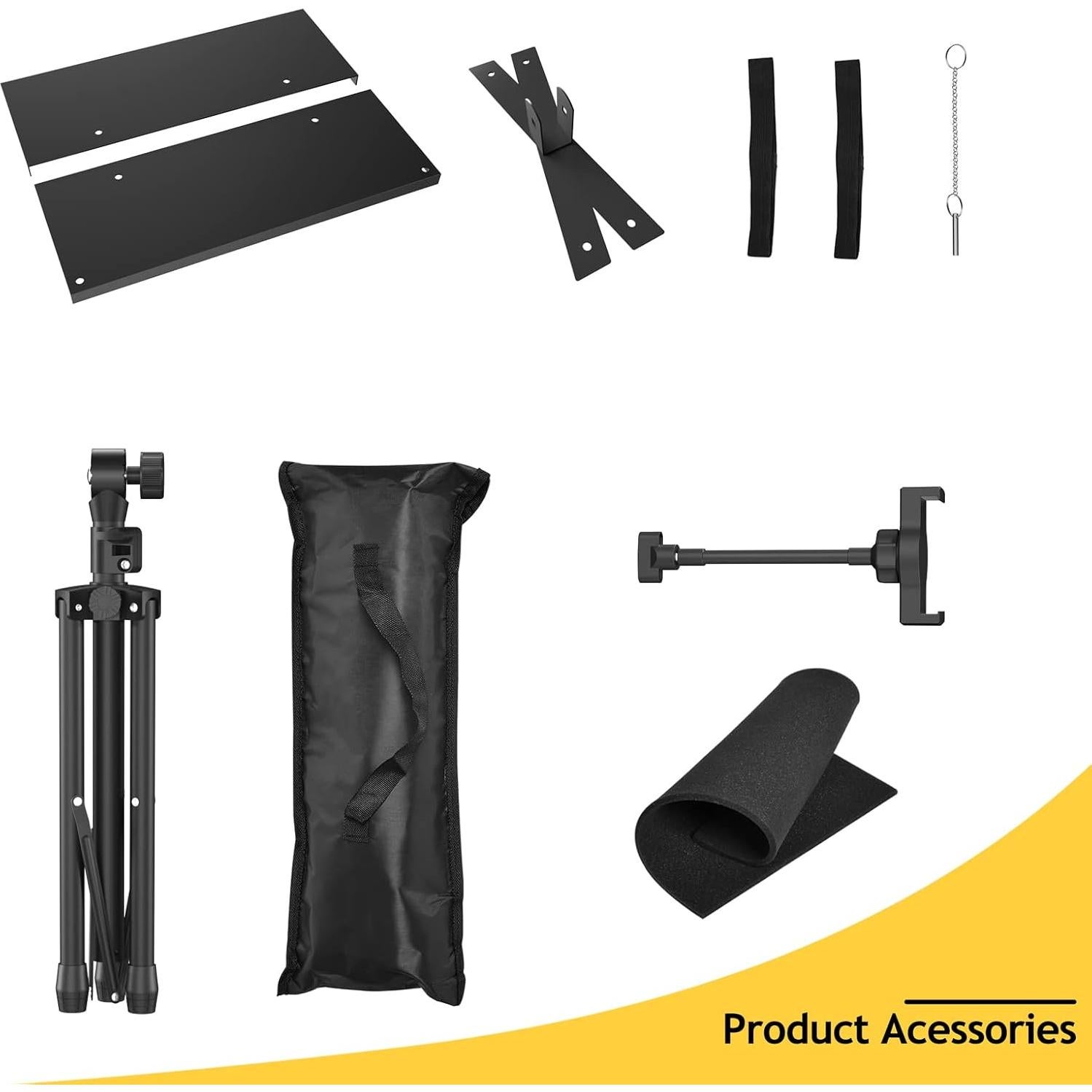 Projector Stand Tripod - Laptop Tripod Projector Stand Adjustable Height 22 to 47 Inch, Projector Tripod Stand, Tripod for Porjector, Projector Stand for Outdoor Movies