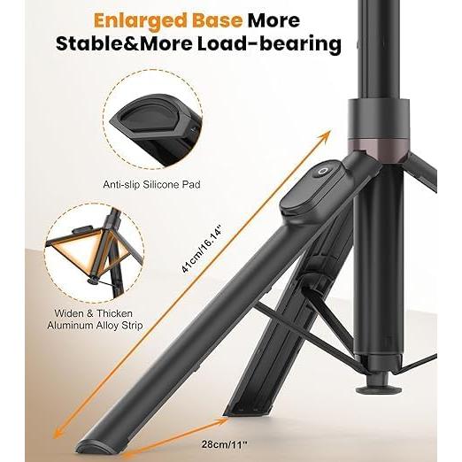 Trípode Automático TONEOF 168 cm con Control Remoto Negro