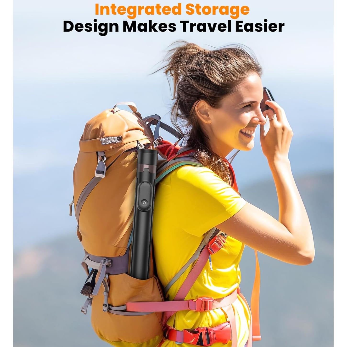 Trípode Automático TONEOF 168 cm con Control Remoto Negro