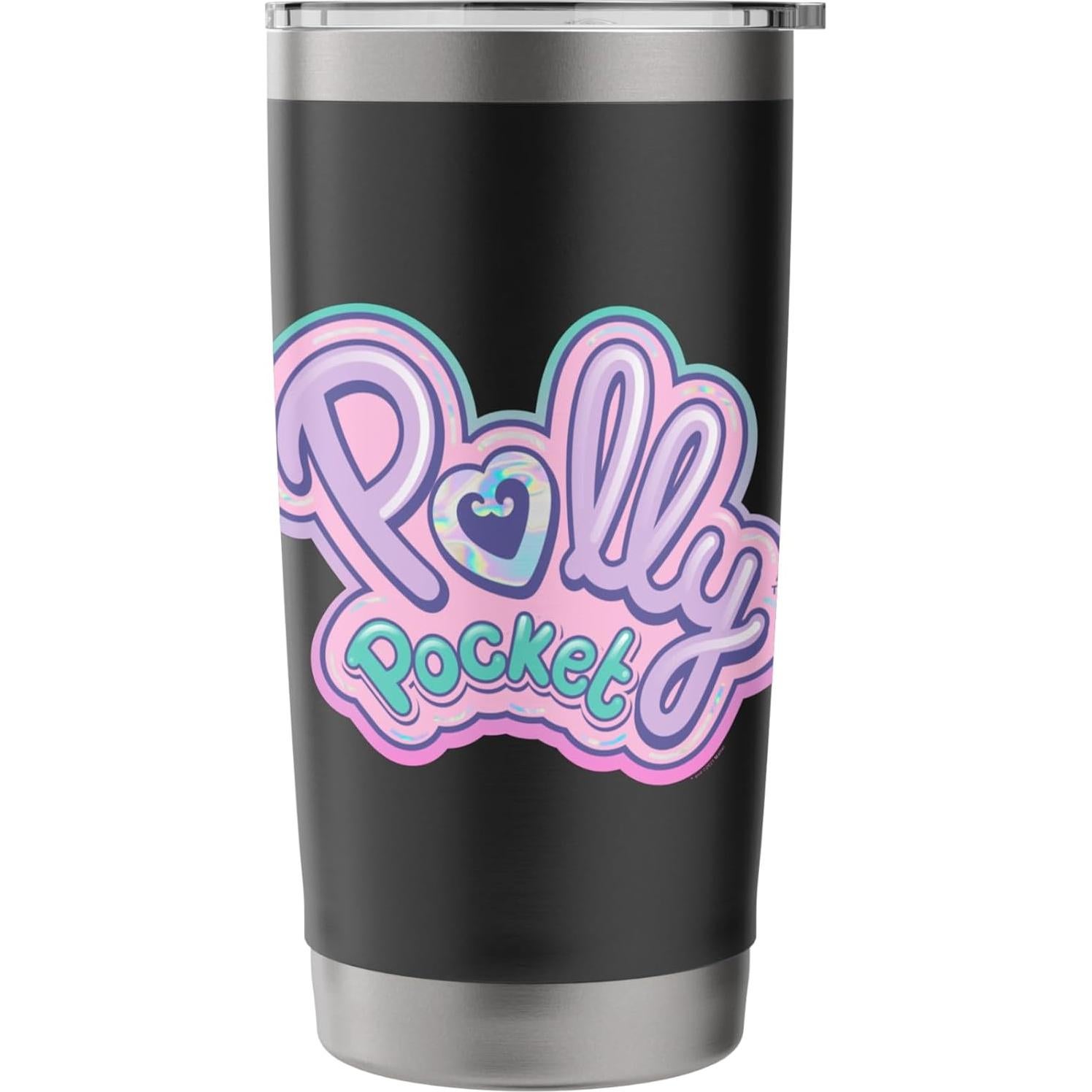 Vaso Térmico Acero Inoxidable Polly Pocket 591 ml Negro