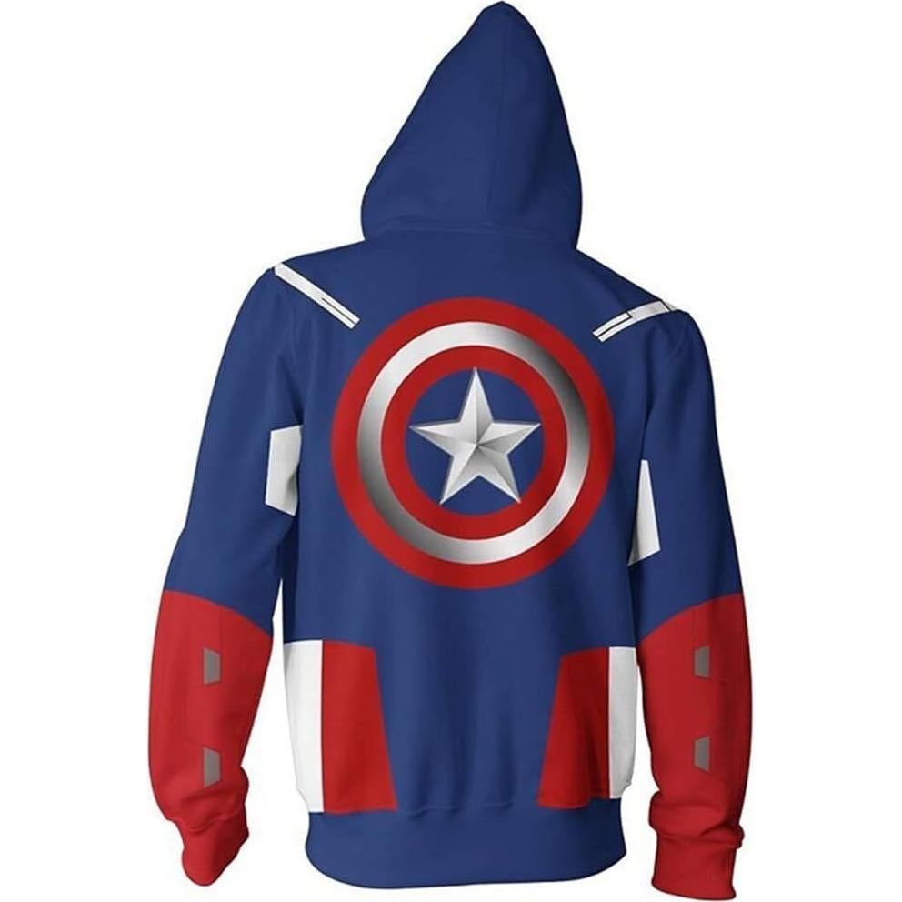 Chaqueta con Capucha 3D Captain para Hombre - Poliester