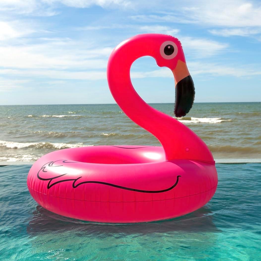 Flotador Inflable de Flamenco GiftExpress 121.92 cm Rosa