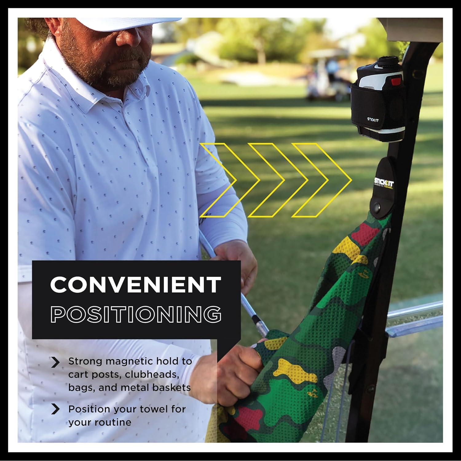 Toalla de Golf Magnética STICKIT Camo Augusta Microfibra