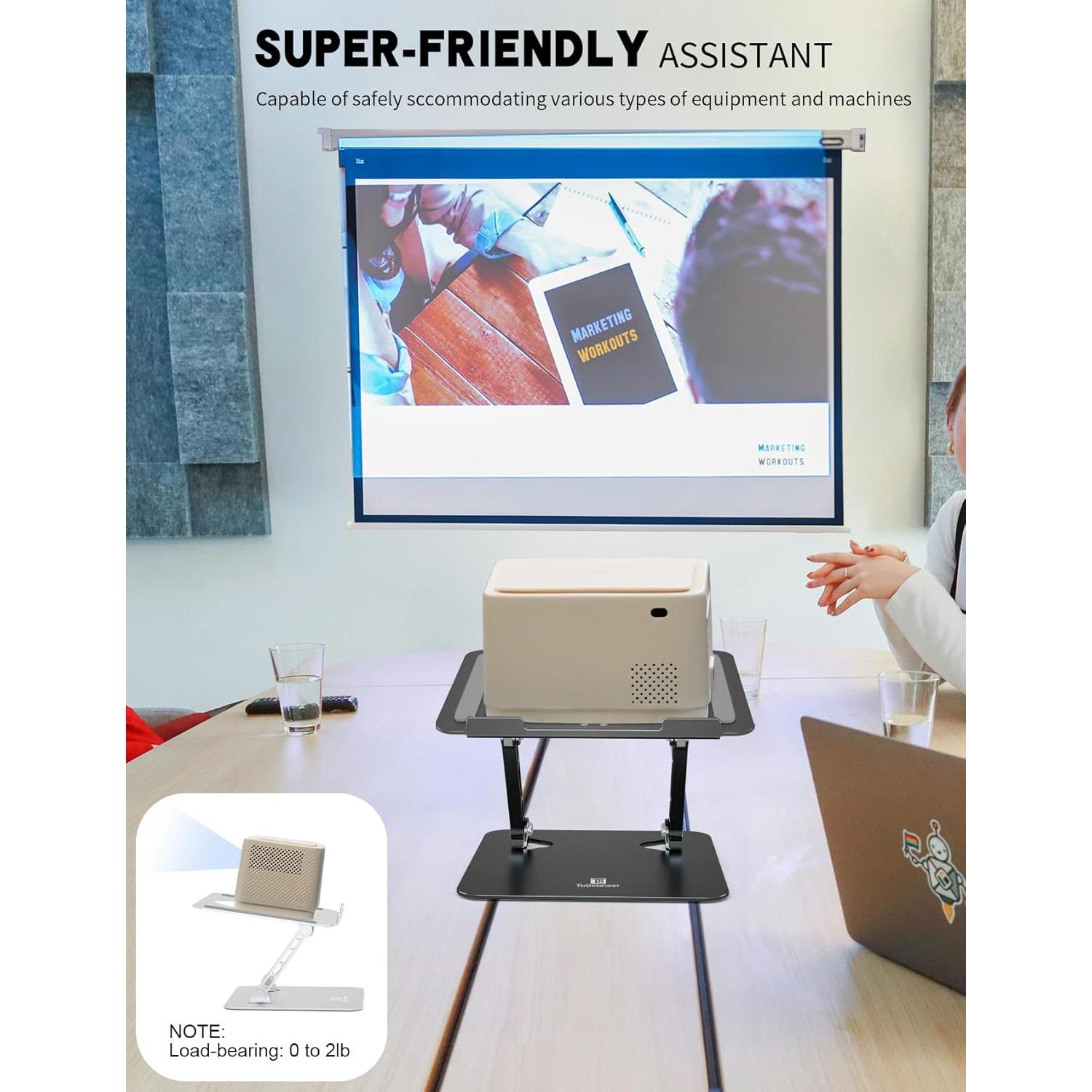 Soporte para Laptop ToBeoneer Ajustable Plegable 39.62 cm Negro